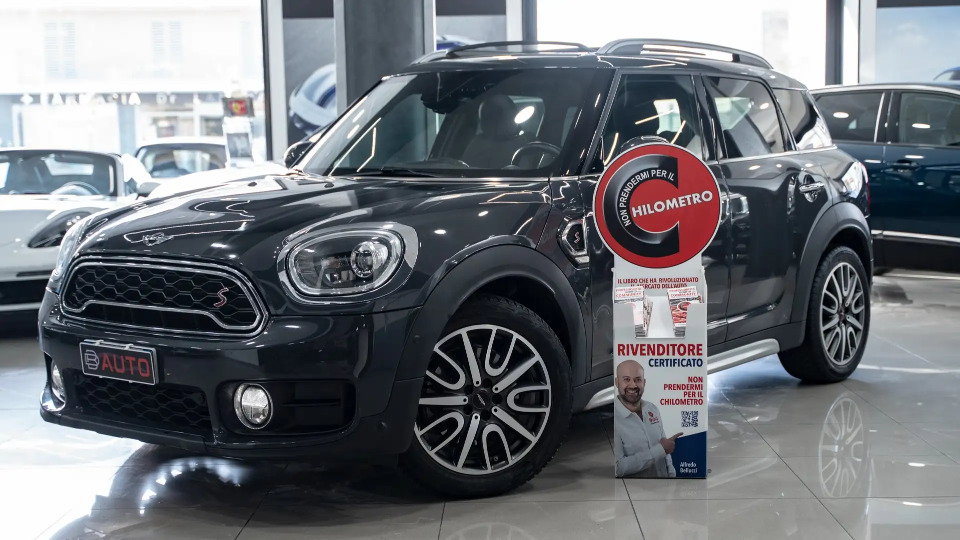MINI Cooper SD Countryman 2.0 ALL JOHN COPPER WORKS TETTO PACK LUCI HARMAN K Grigio - 1