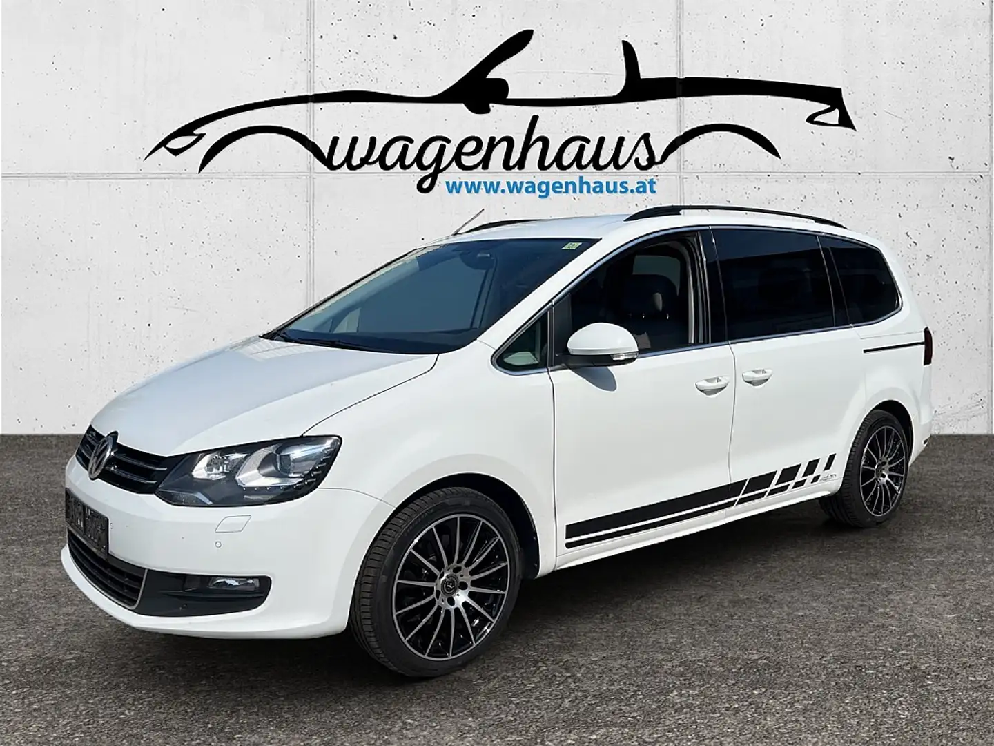 Volkswagen Sharan Busin. DSG, 2 Kindersitze ACC, AHV, Kamera, Wit - 1