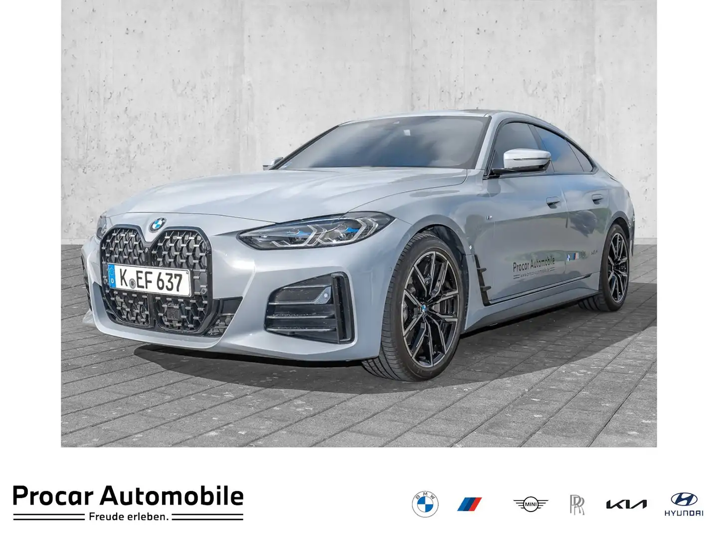 BMW 430 i Gran Coupé M Sport RFK NAVI LED Laser DAB Gris - 1