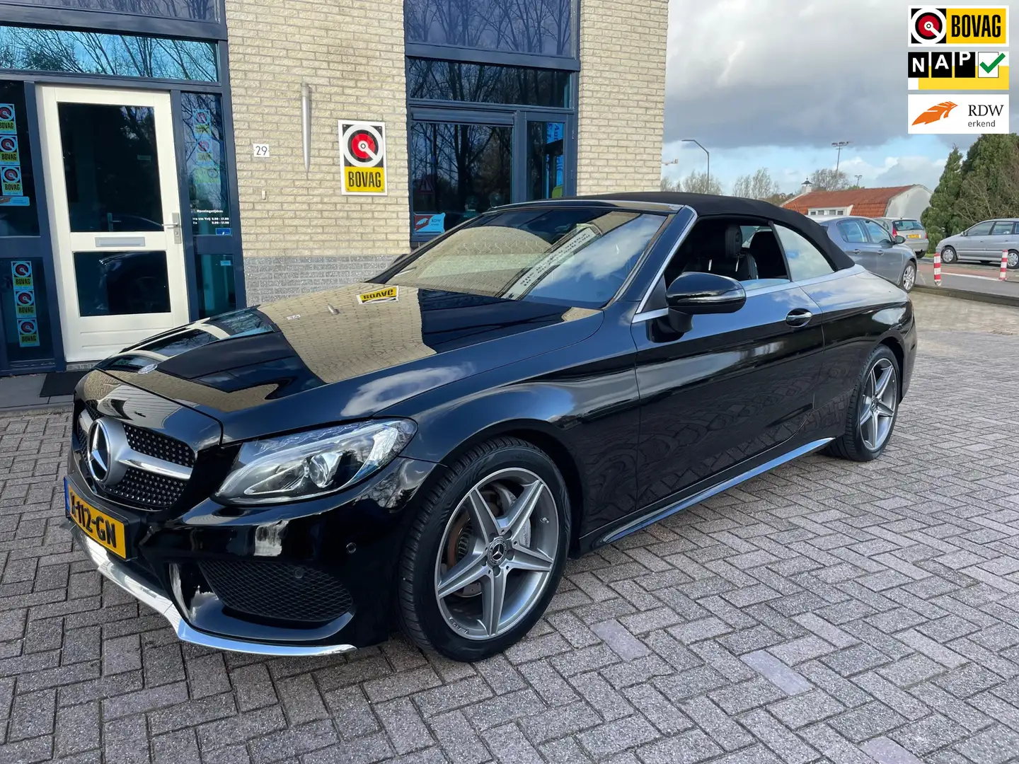 Mercedes-Benz C 180 Cabrio Edition 1- AMG Pakket-NAV Zwart - 1