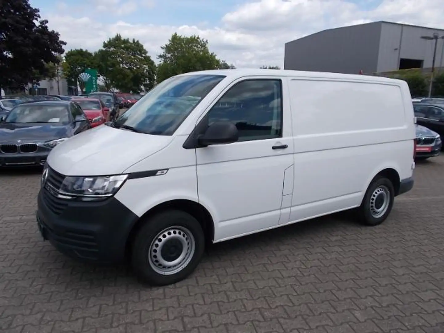 Volkswagen T6.1 Transporter T6.1 Kasten, AHK, 3 Sitze, PDC,  Heckflügel Weiß - 1