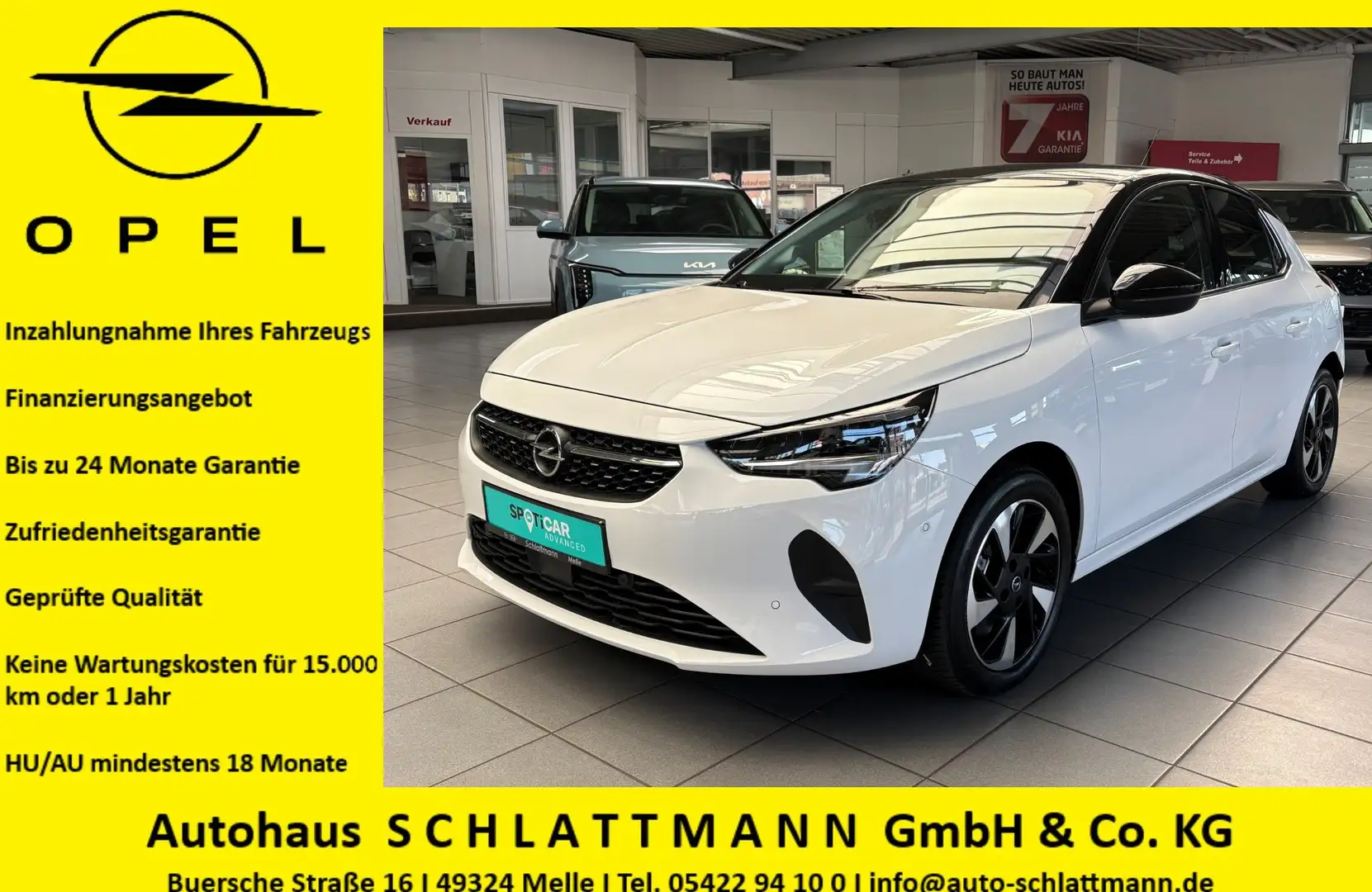 Opel Corsa-e Corsa-e "Elegance" *11-kW*OBC*WP*SHZ*LHZ Weiß - 1