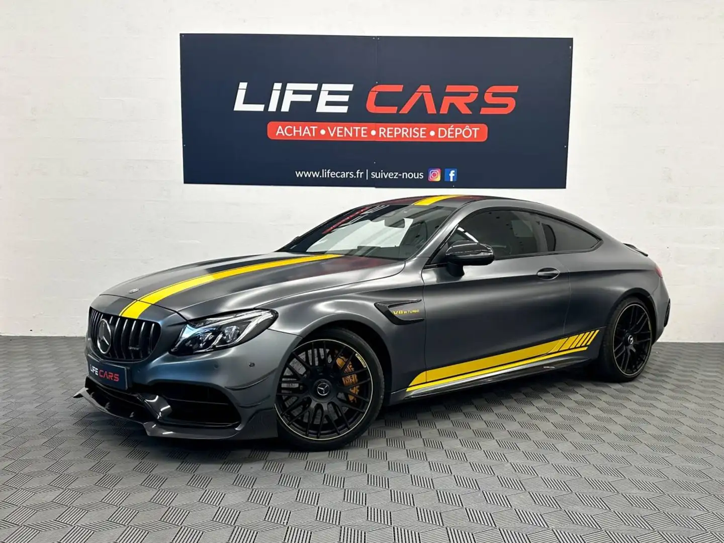 Mercedes-Benz S 63 AMG Coupé II (C205) 63 AMG S 510ch Edition 1 grise Spe Gris - 2