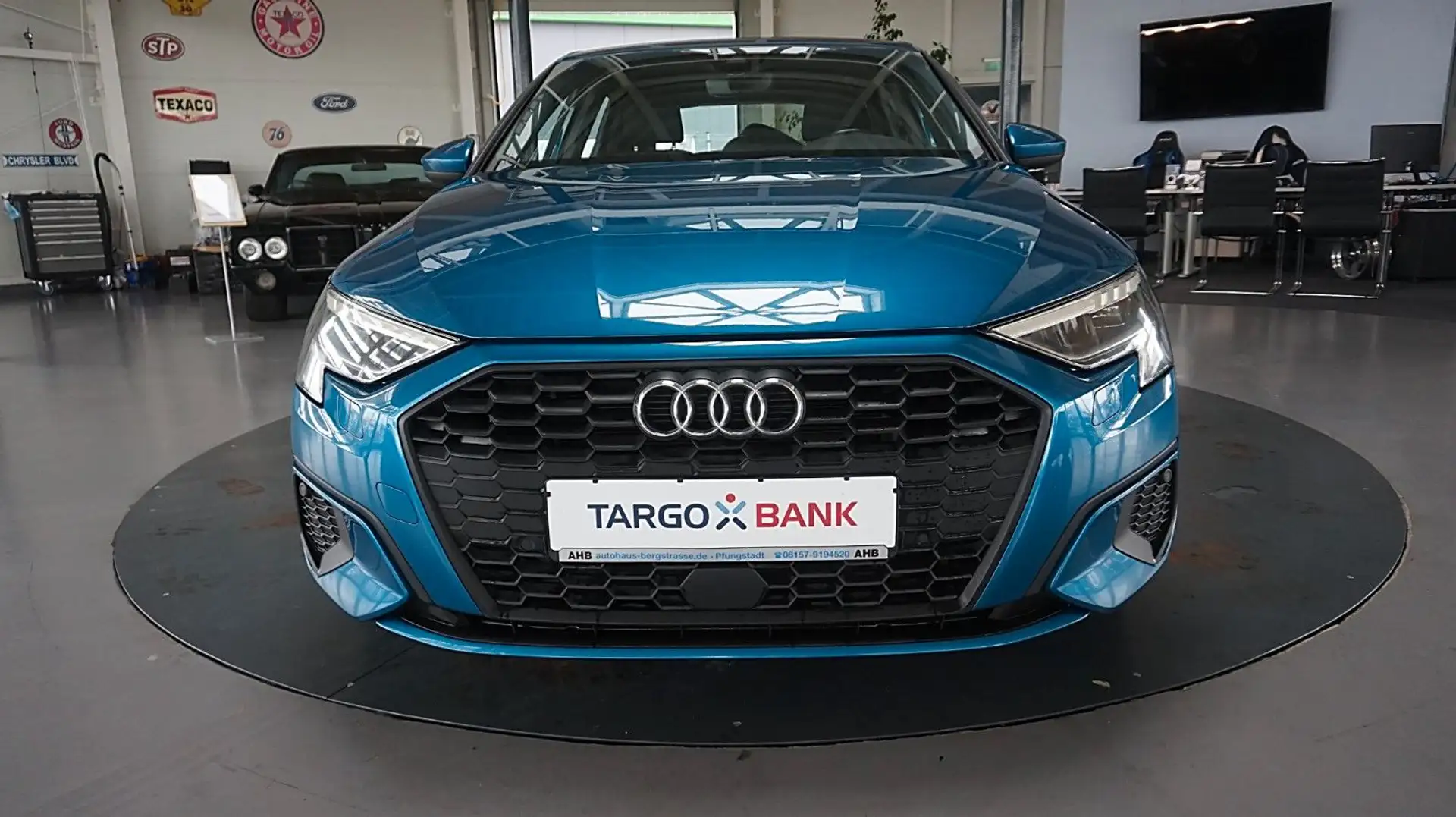 Audi A3 Sportback 40 TFSI e V/C*Leder*Alu*Tempo*PDC* Blau - 2
