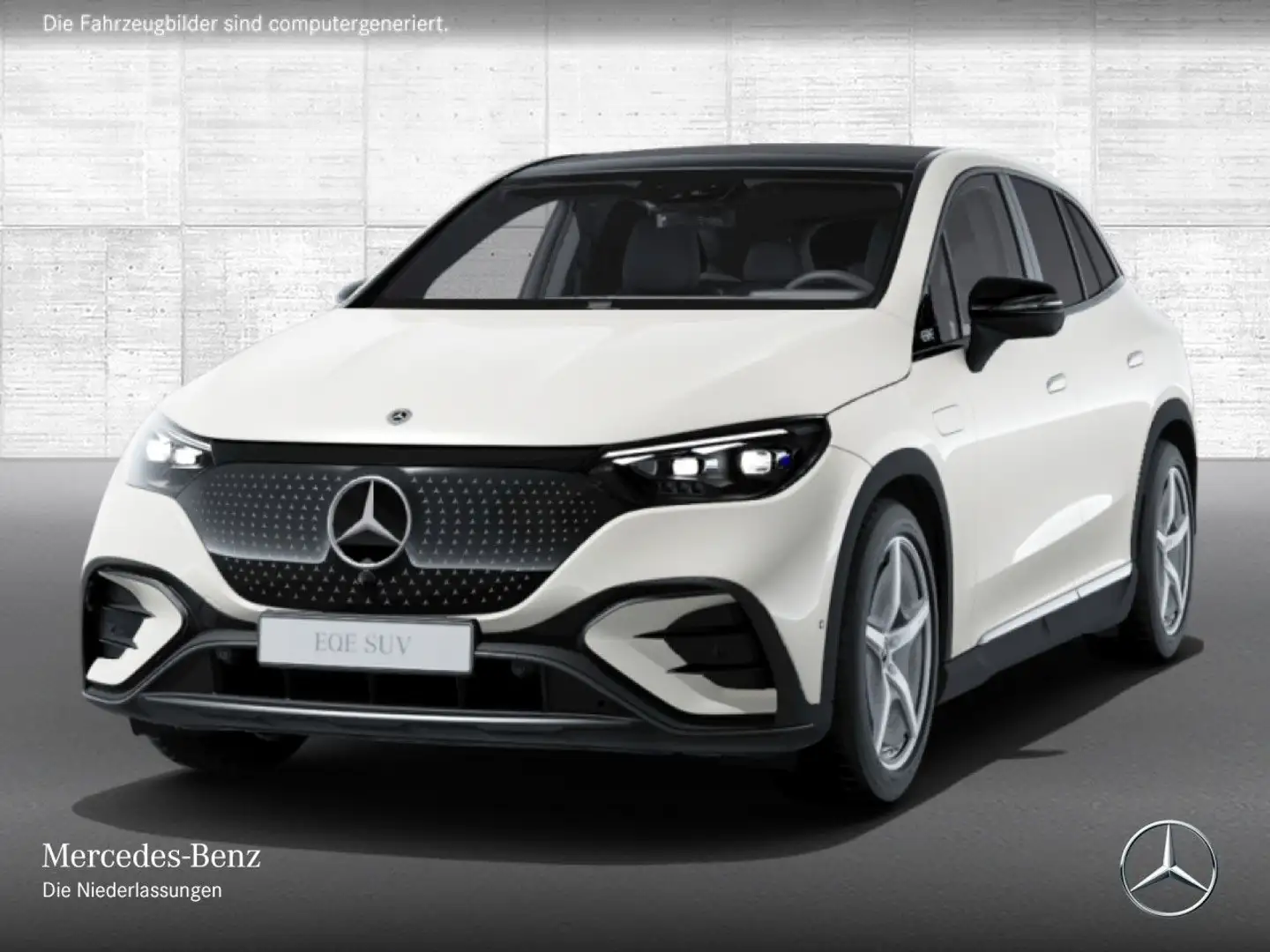 Mercedes-Benz EQE SUV EQE 350 AMG+NIGHT+PANO+360+AHK+BURMESTER+KEYLESS Blanco - 2