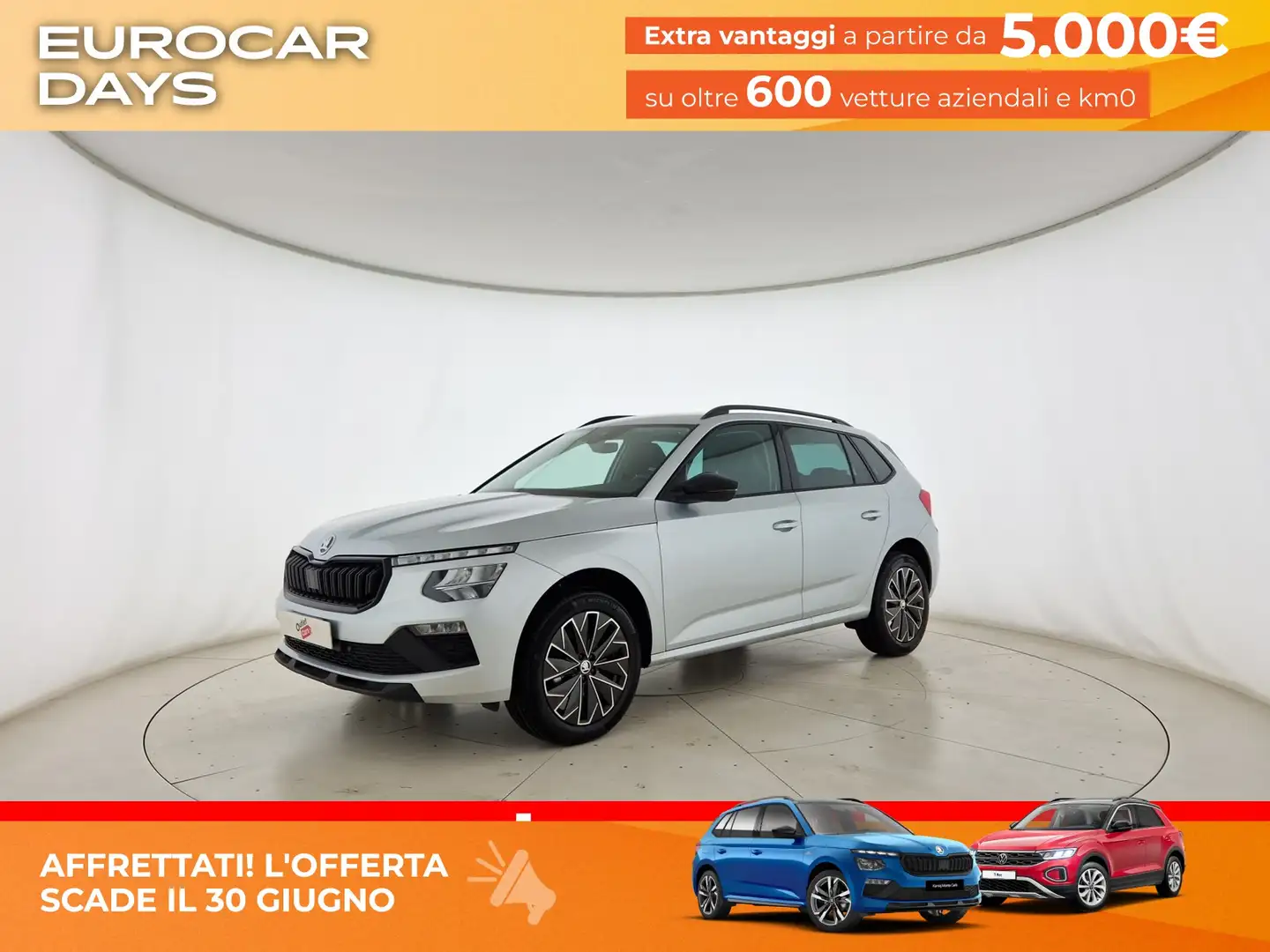 Skoda Kamiq 1.0 tsi black dots 115cv Argento - 1