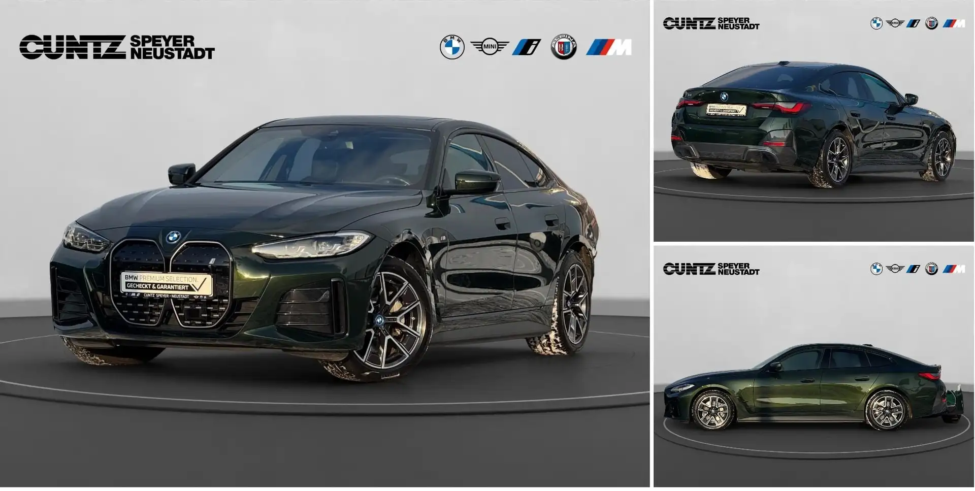 BMW i4 eDrive35 Gran Coupé M Sport Glasdach Harman/Kardon Grün - 1