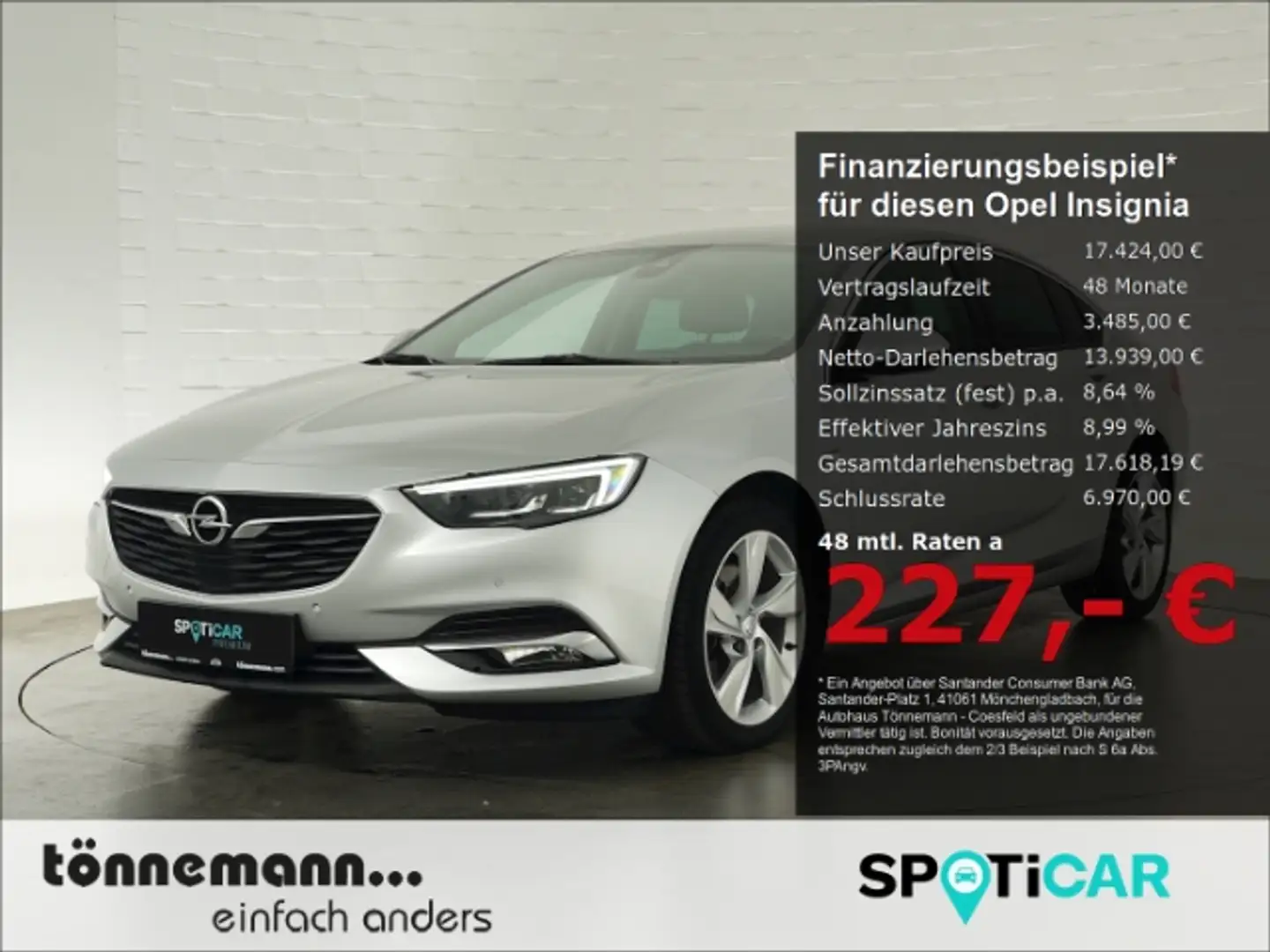 Opel Insignia B LIM. ULTIMATE CDTI+LED+MEMORY-SITZ+FRONTSCHEIBEN Silber - 1
