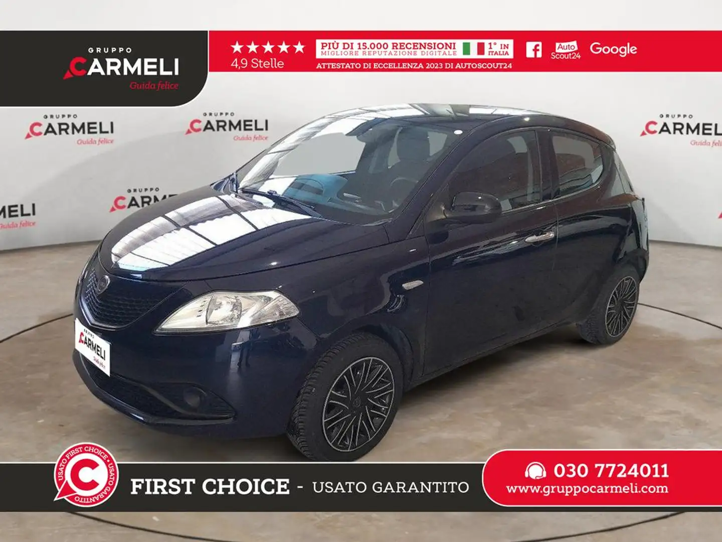 Lancia Ypsilon 1.2 Platinum s&s 69cv my19 Bleu - 1