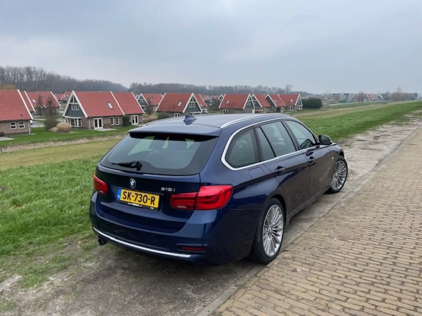 BMW 318 3-serie Touring 318i Exec Aut, Navi, Clima, Trekh. Albastru - 2