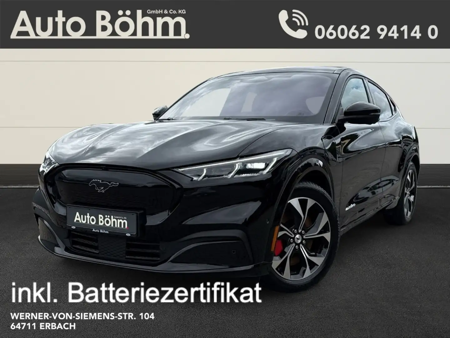 Ford Mustang Mach-E AWD+PANO+B&O+ACC+360+AHK+Navi+Klima+LED+DAB Noir - 1