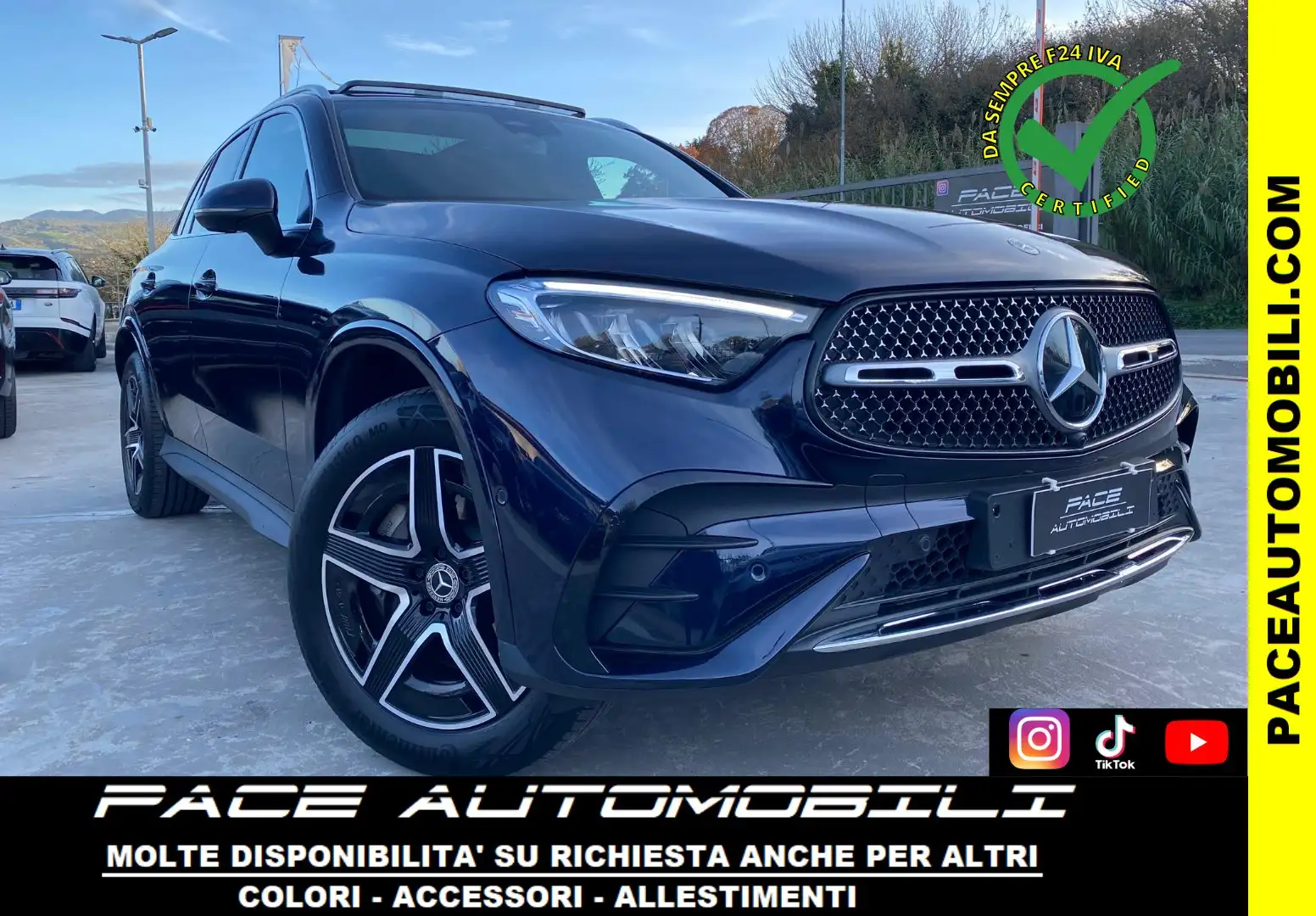 Mercedes-Benz GLC 300 DE 4 MATIC AMG PREMIUM PELLE TETTO PLUG-IN KAMERA Bleu - 1