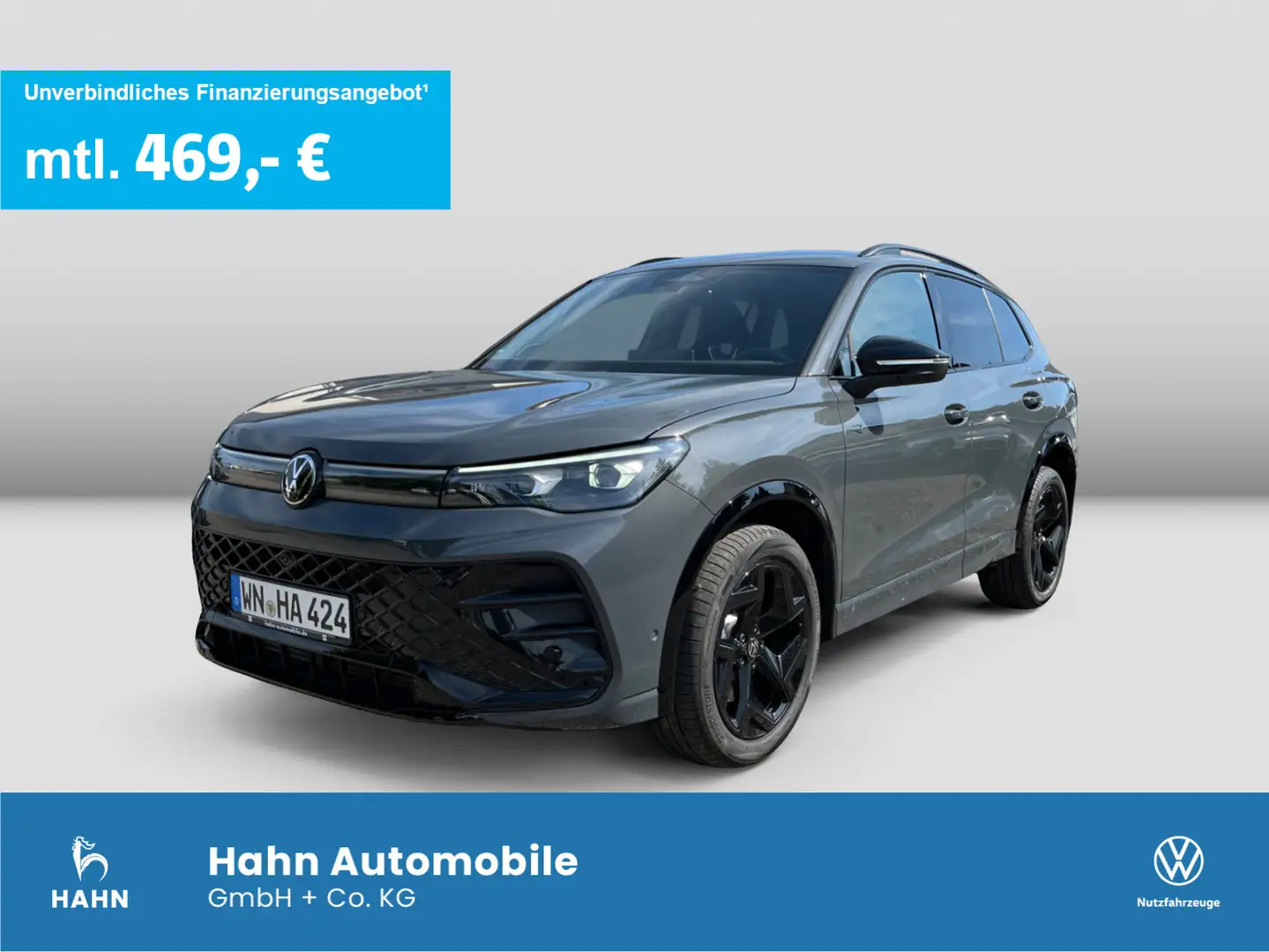 Volkswagen Tiguan R-Line 2,0TSI 4MOTION 204PS AHK IQ.LIGHT Grau - 1