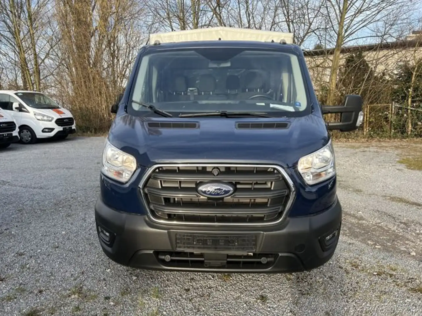 Ford Transit Pritsche 7 Sitzer ALLRAD Blau - 2