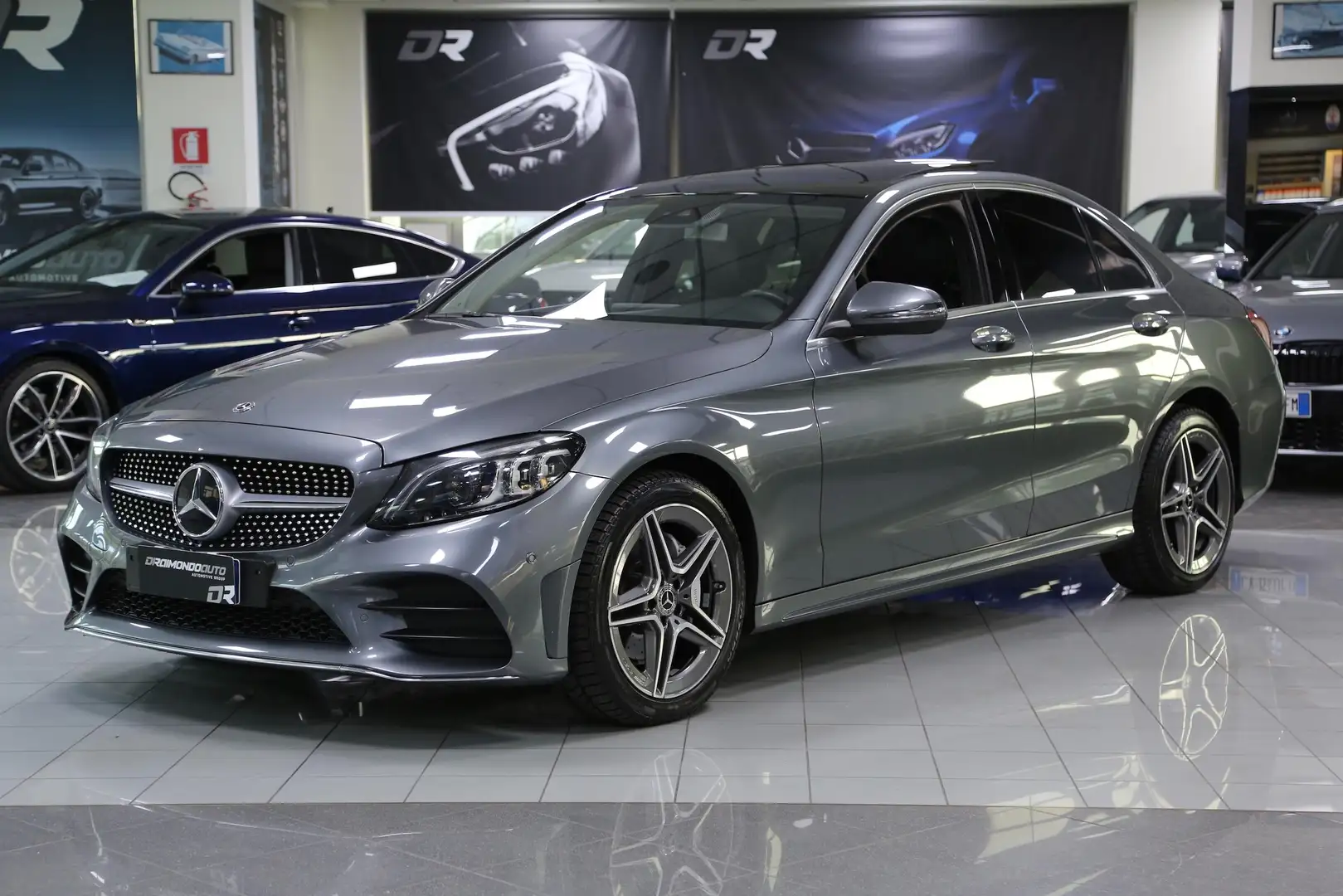 Mercedes-Benz C 220 d Premium AMG auto Grigio - 1