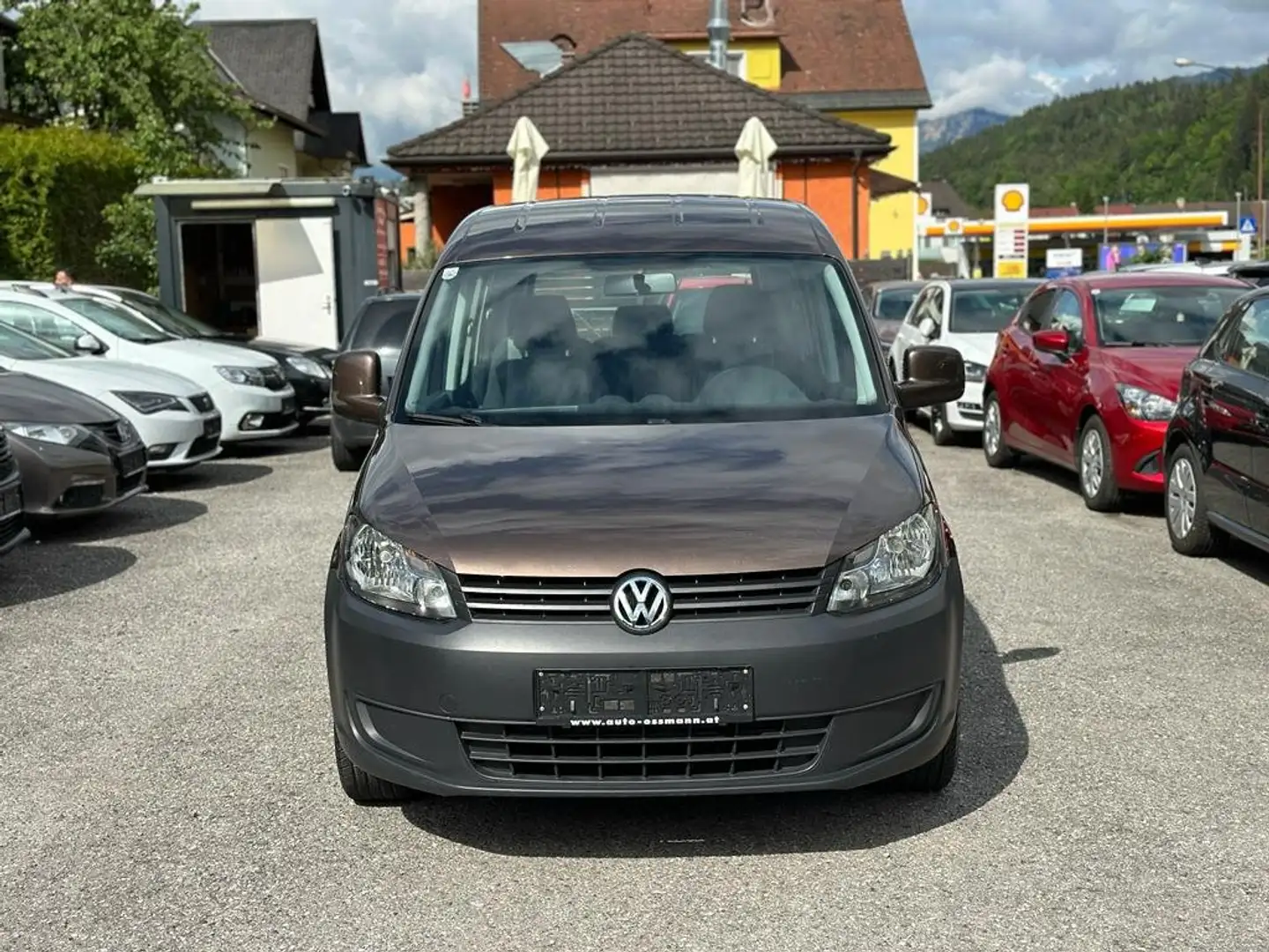 Volkswagen Caddy 1,6 TDI 5 Sitzer Navi TÜV NEU Doppelschiebetuer Braun - 2