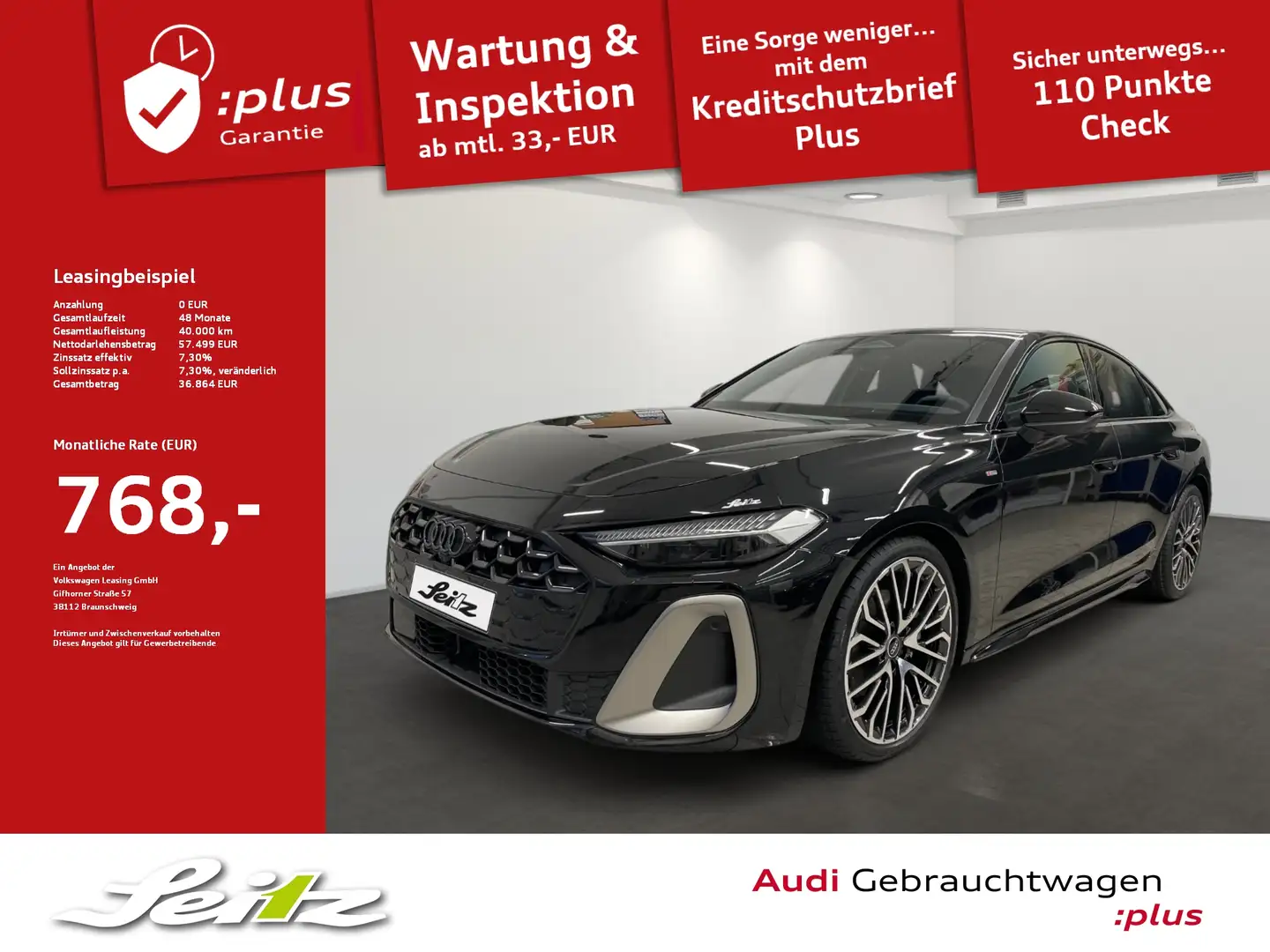 Audi A5 Limousine 2.0 TFSI quattro edition one *AHK*MATRIX Schwarz - 1
