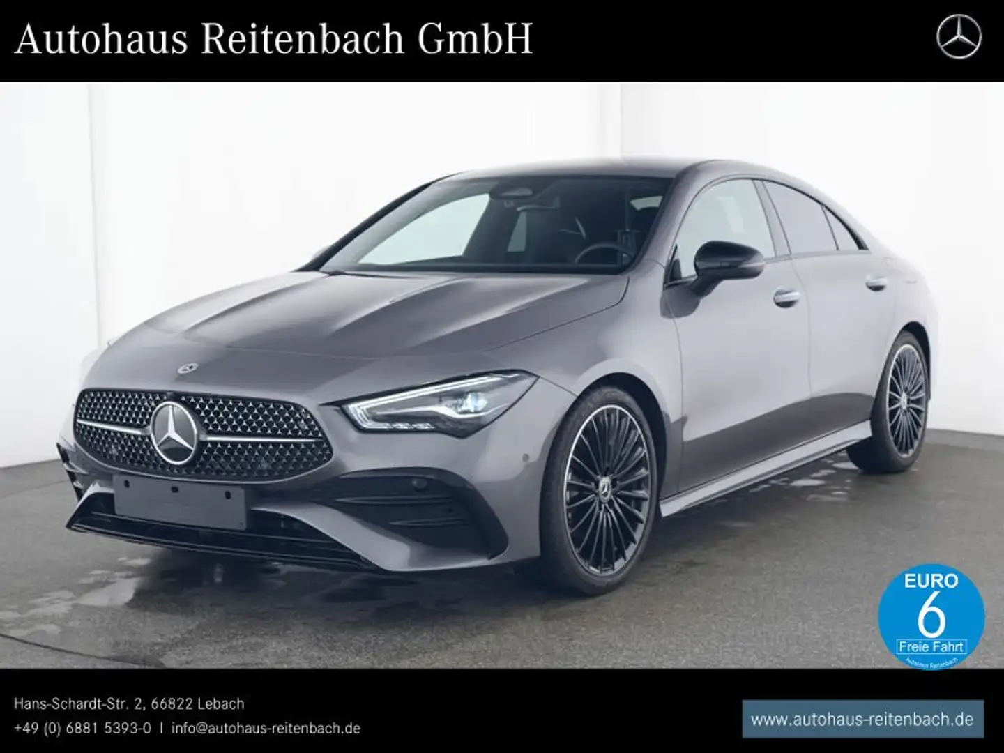 Mercedes-Benz CLA 200 CLA200 COUPÉ AMG+DISTR+19 BURMESTER+NIGHT+KEYLES Gris - 1