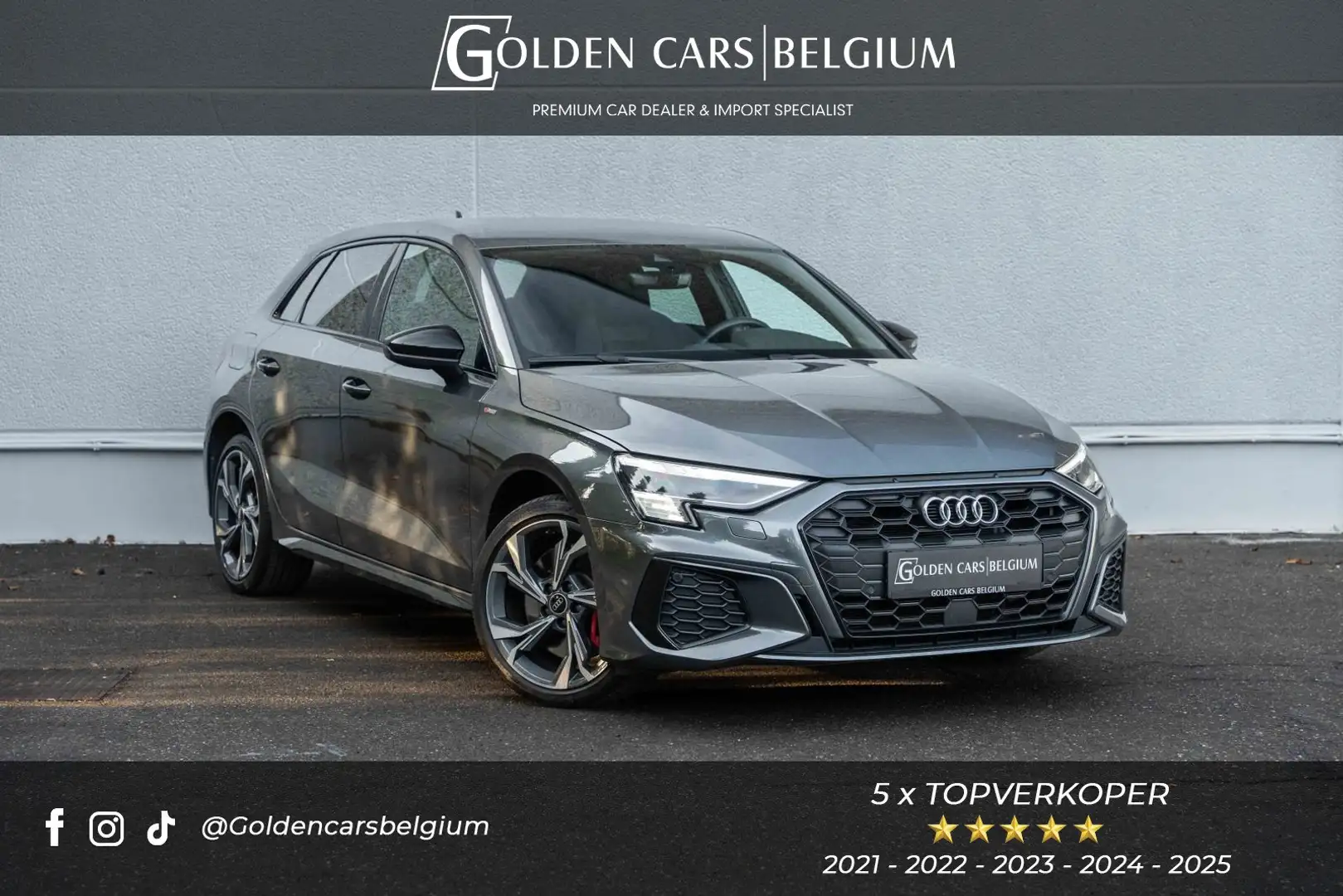 Audi A3 45 TFSIe Sportback S-LINE/MATRIX/B&O/CAMERA/CARPLA Gris - 1