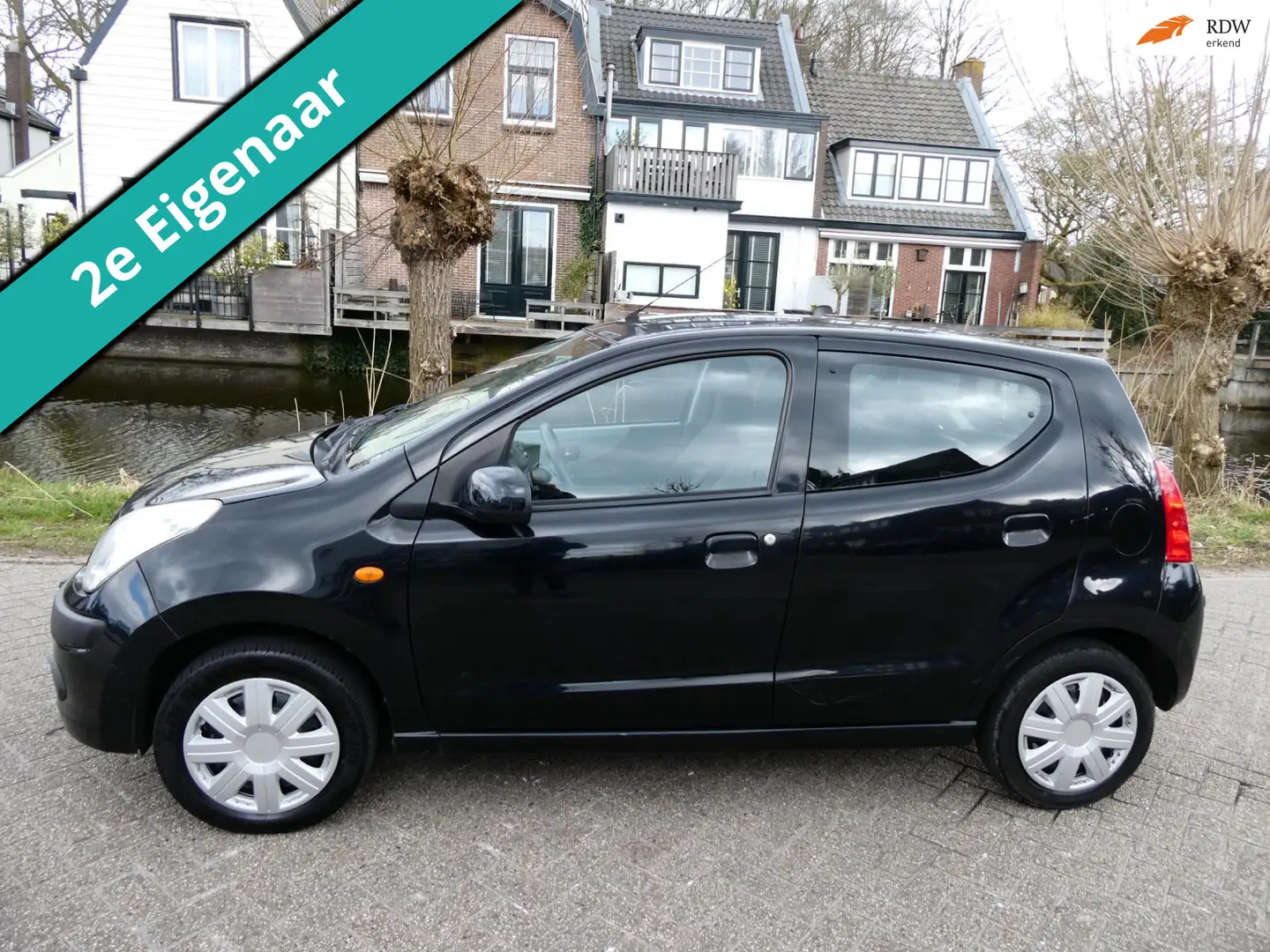 Nissan Pixo 1.0 Acenta 133.000km Zuinig A-Label 2e eigenaar Hi Schwarz - 1