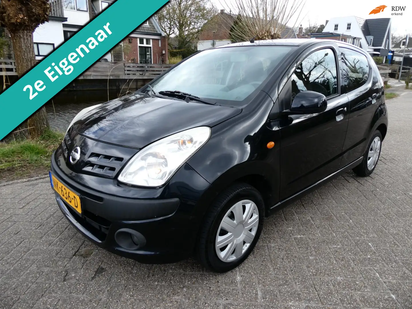 Nissan Pixo 1.0 Acenta 133.000km Zuinig A-Label 2e eigenaar Hi Schwarz - 1