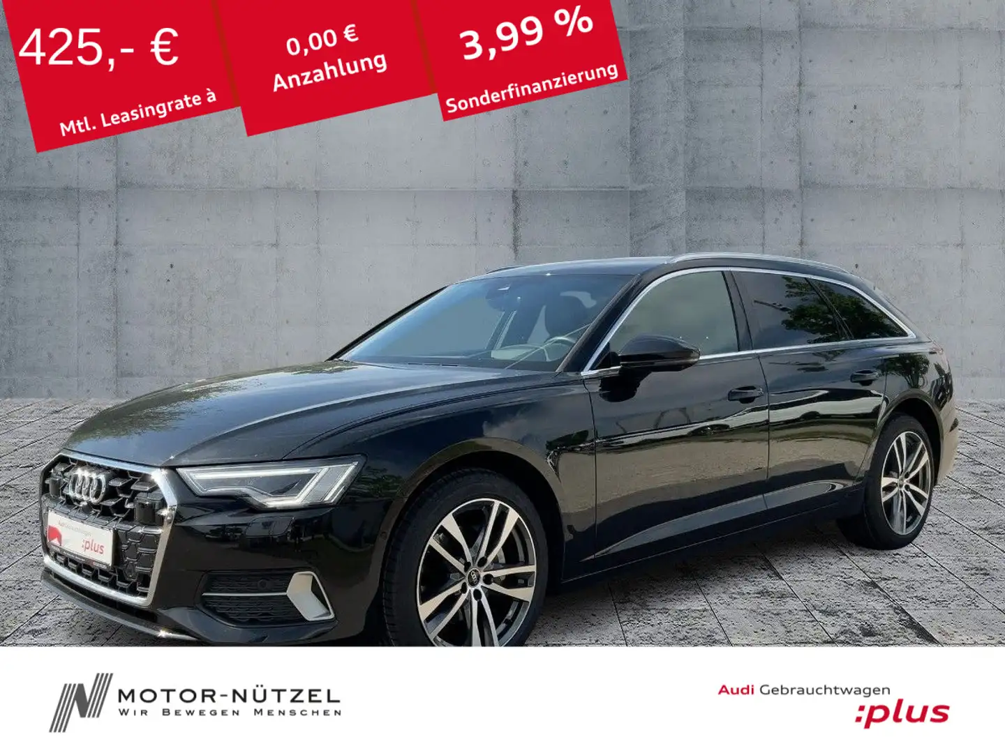 Audi A6 Avant 40 TDI QU ADVANCED MATRIX+HuD+AHK+360° Schwarz - 1