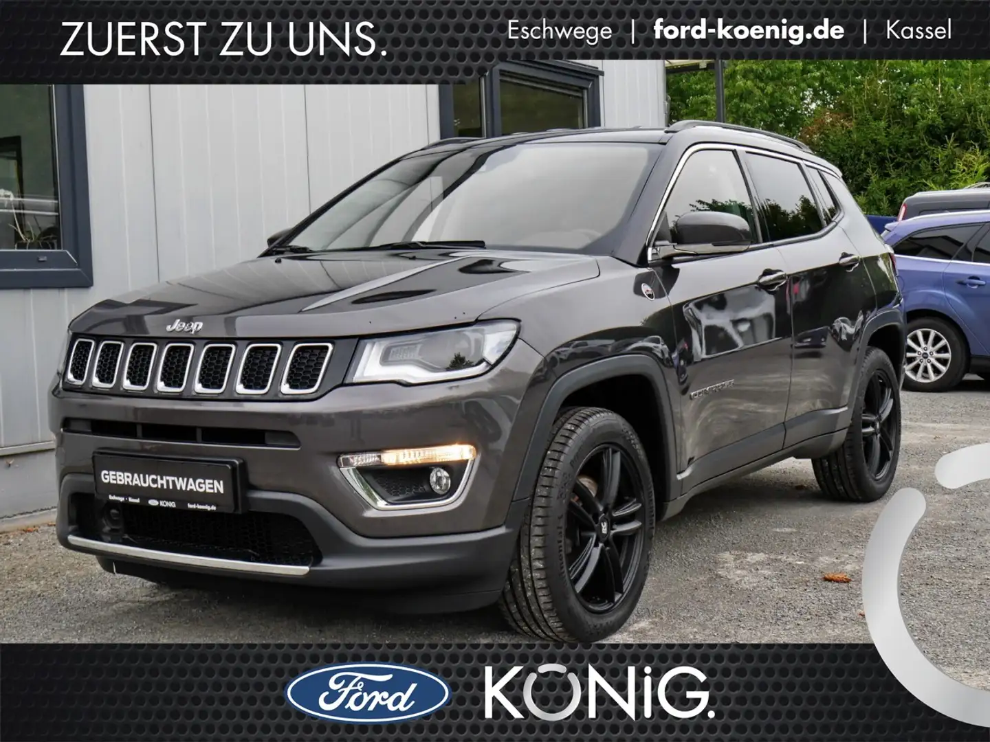 Jeep Compass Limited 2.0 MultiJet Aut.+Navi+ParkPilot Klima Gris - 1