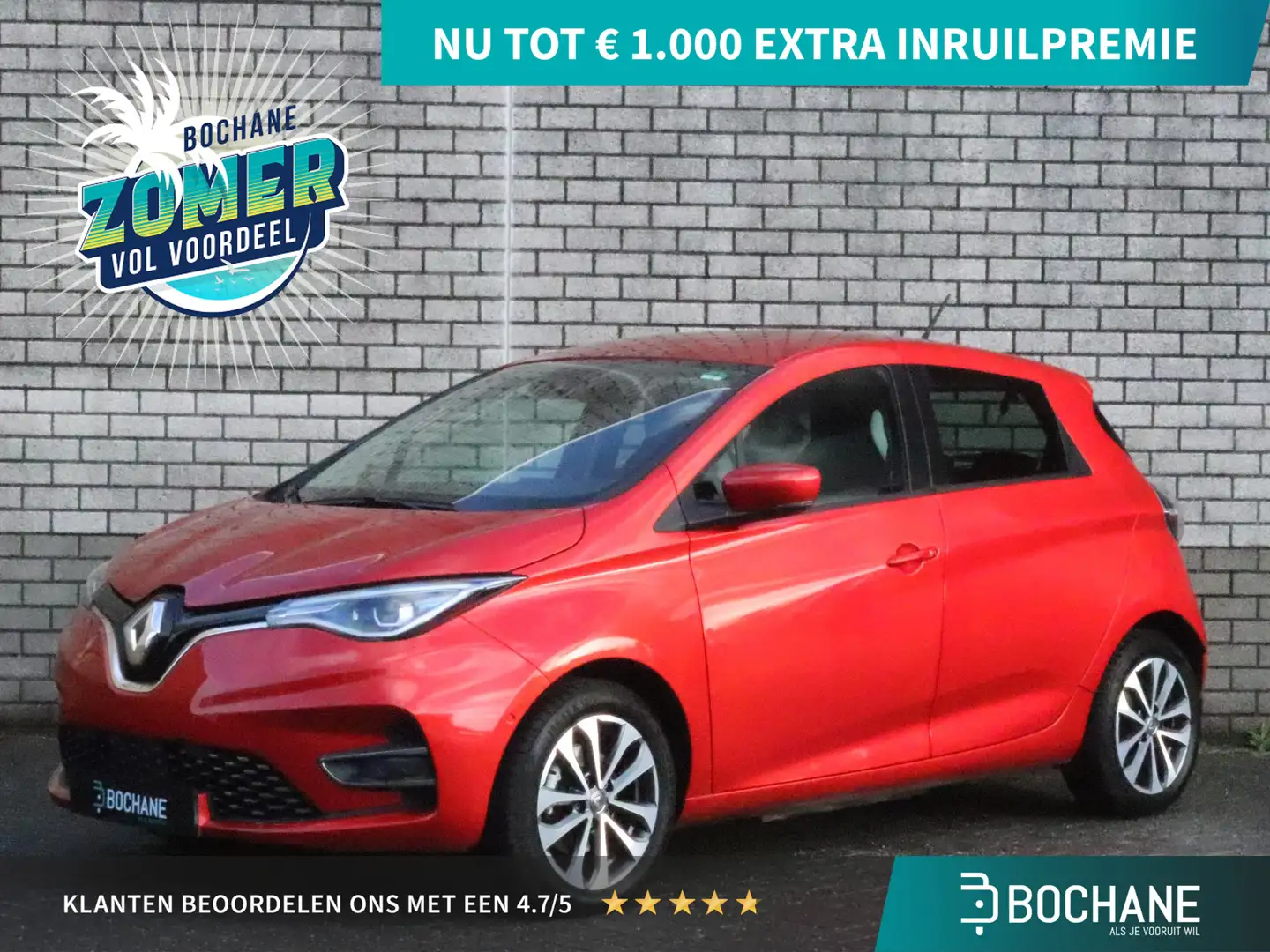 Renault ZOE R135 Intens 52 kWh (Koopaccu) | Navigatie | Stoelv Rood - 1