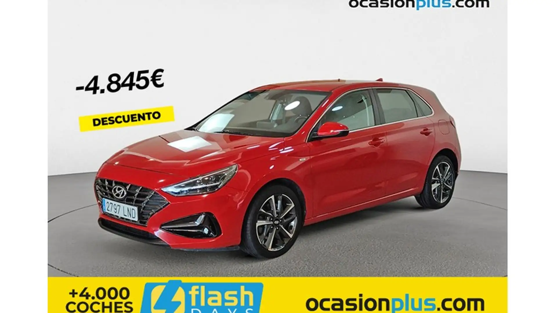 Hyundai i30 1.0 TGDI Tecno 48V 120 Rojo - 1