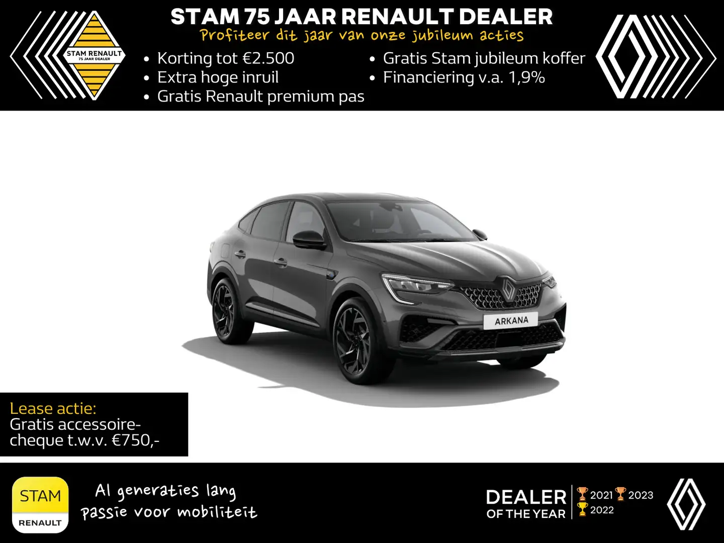 Renault Arkana Full Hybrid 145 E-Tech esprit Alpine Automaat Grey - 1