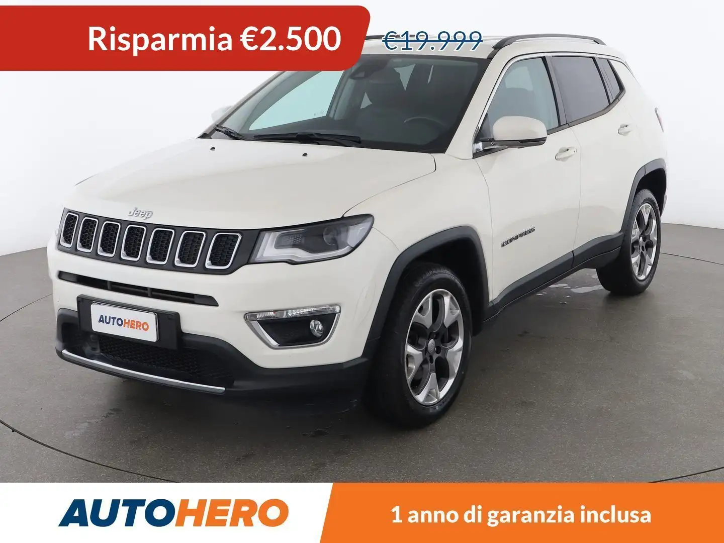 Jeep Compass 2.0 M-Jet Limited  aut.  4WD Bianco - 1