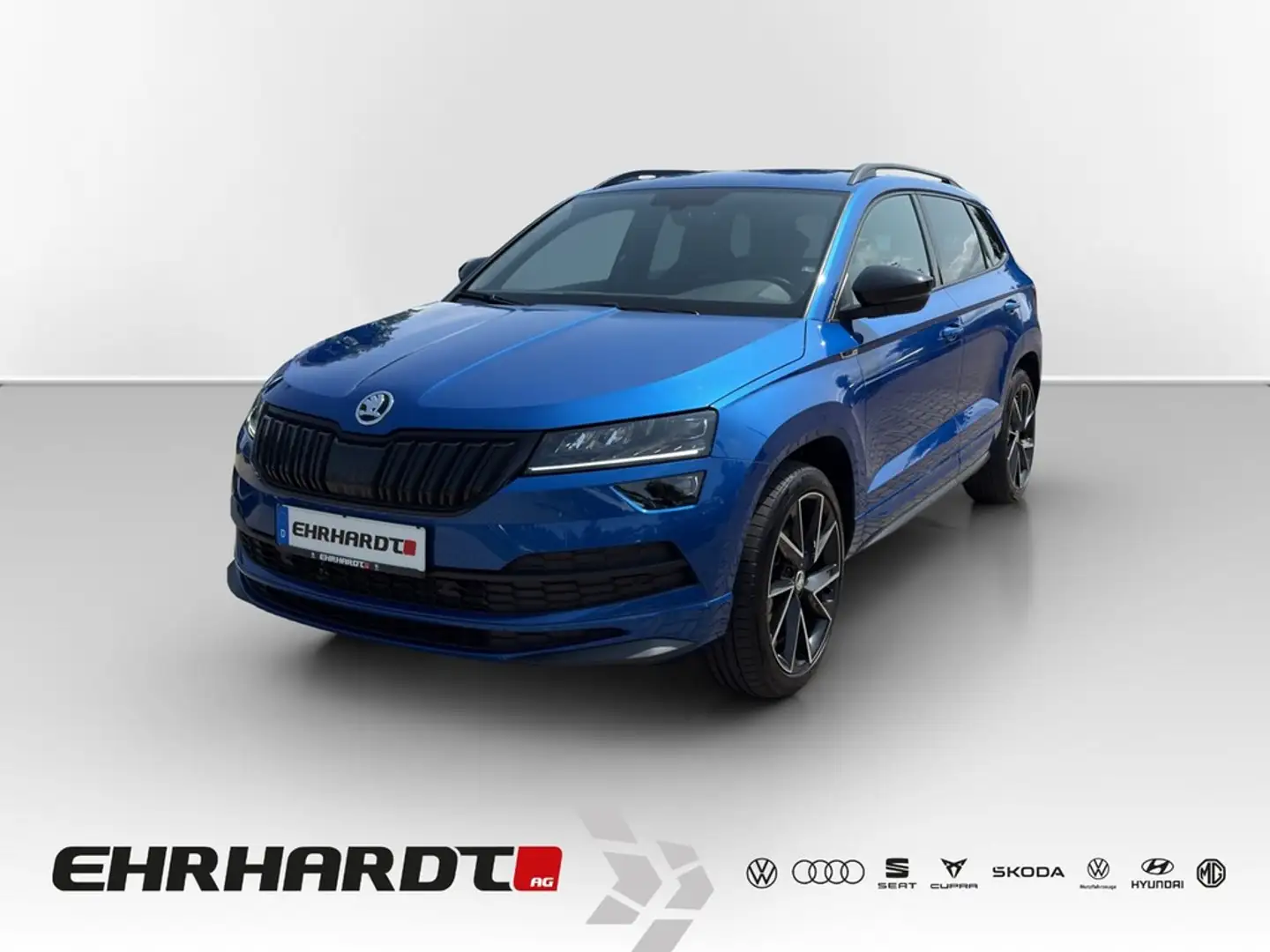 Skoda Karoq 2.0 TDI DSG 4x4 Sportline LED*NAV*SHZ*ACC*PDC*K... Bleu - 1