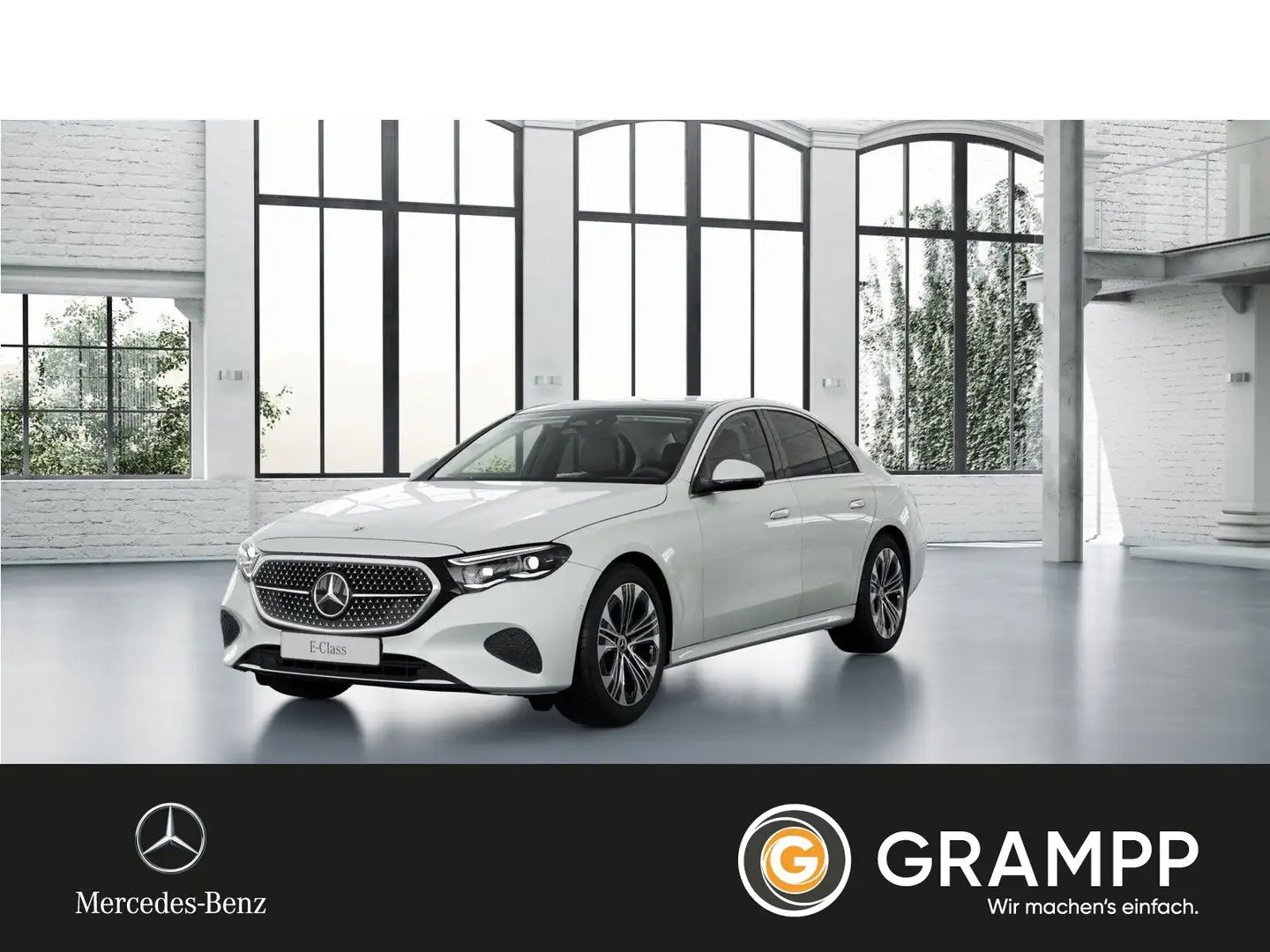 Mercedes-Benz E 200 Avantgarde-P Panorama/Distronic/Sitzklima Weiß - 1