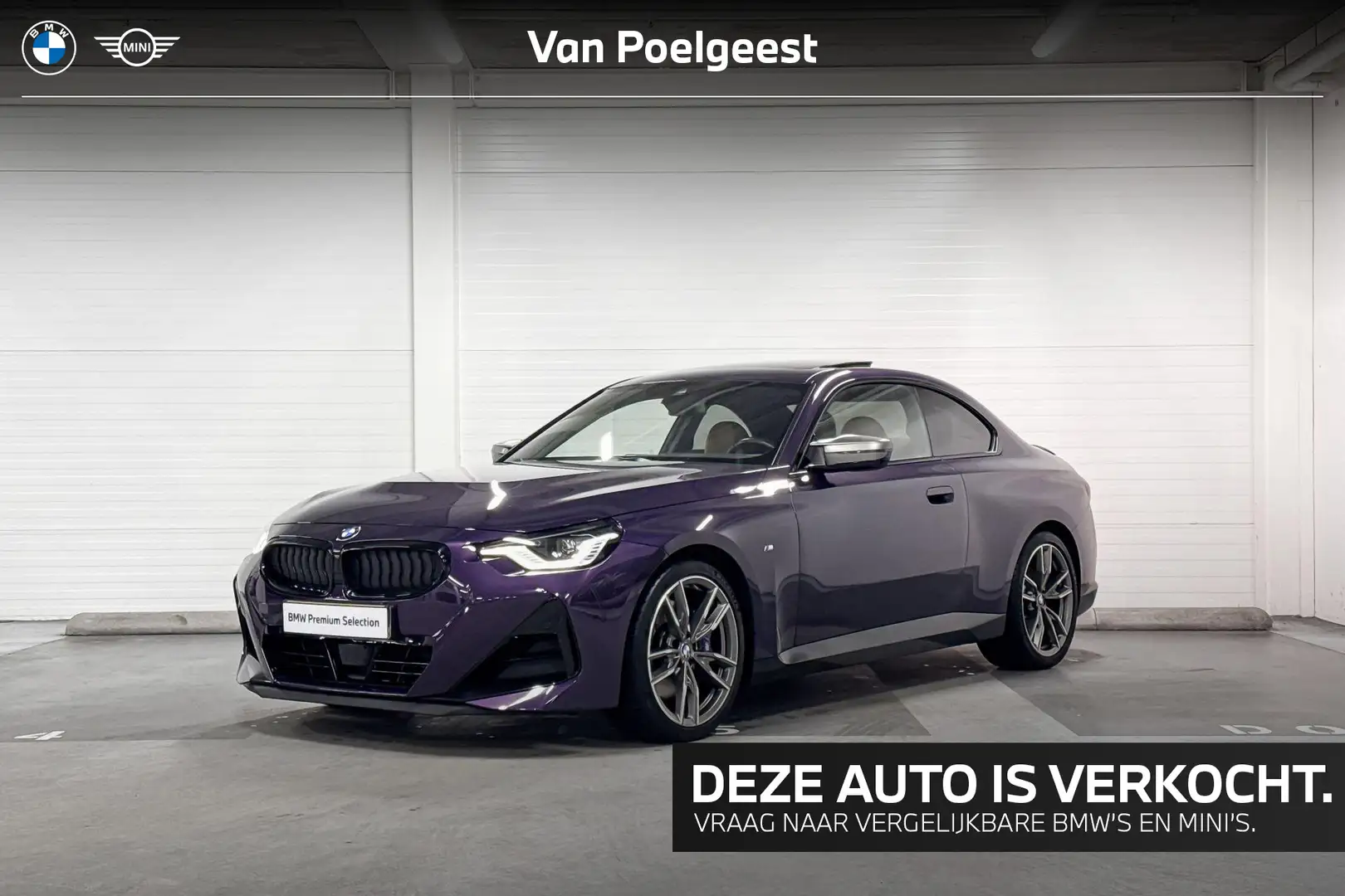 BMW 230 2 Serie Coupé 230i Mauve - 1