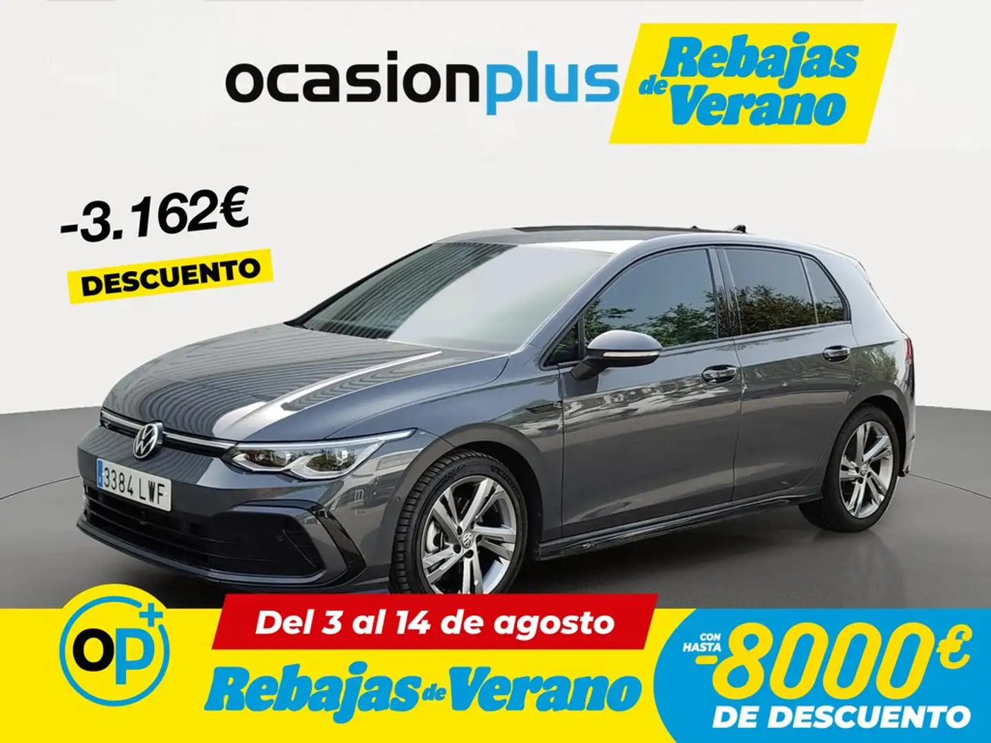 Volkswagen Golf 1.5 TSI R-Line 110kW Gris - 1