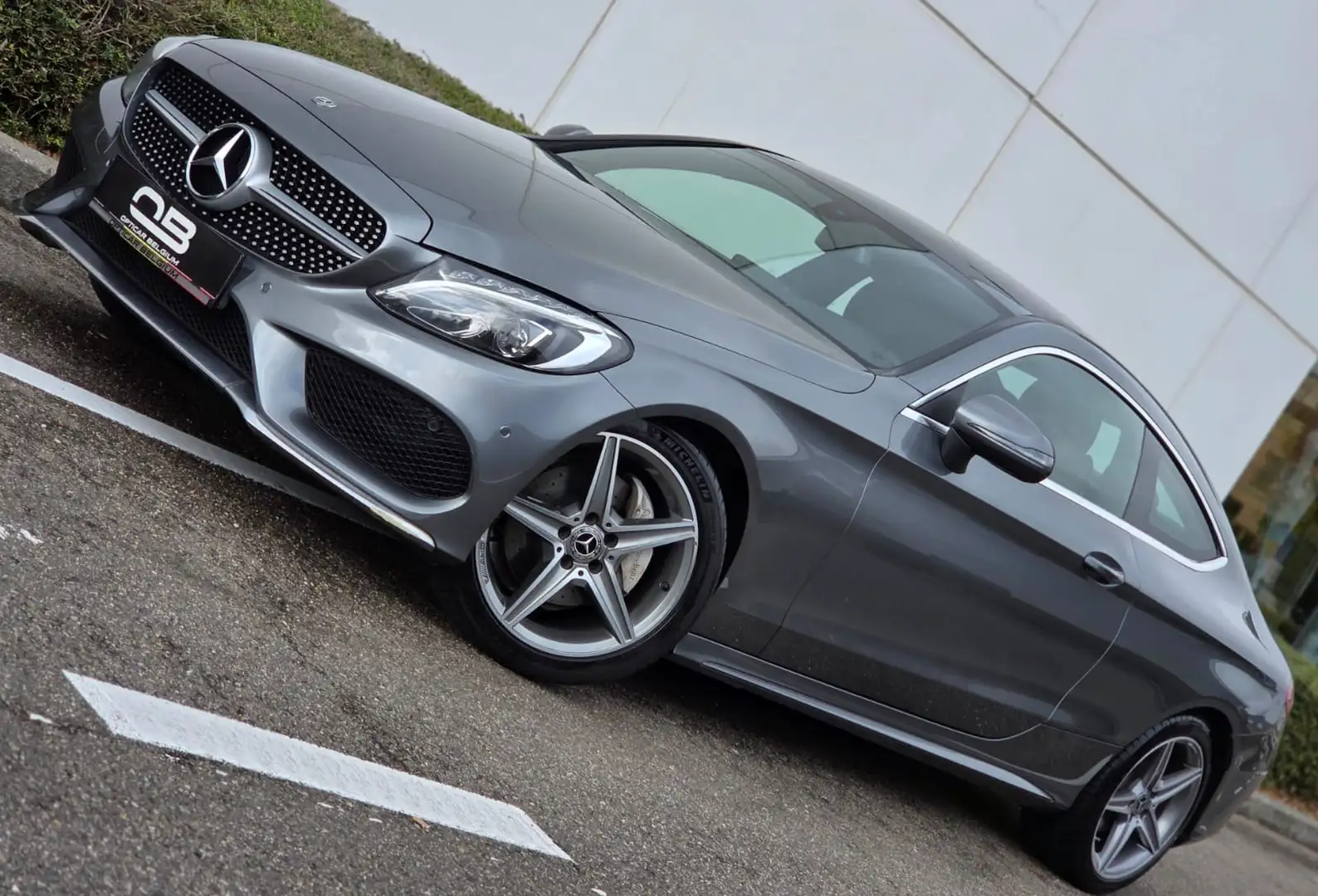 Mercedes-Benz C 180 *** Coupe - AMG - 06/2018 - 1 owner - Garantie *** Grijs - 1