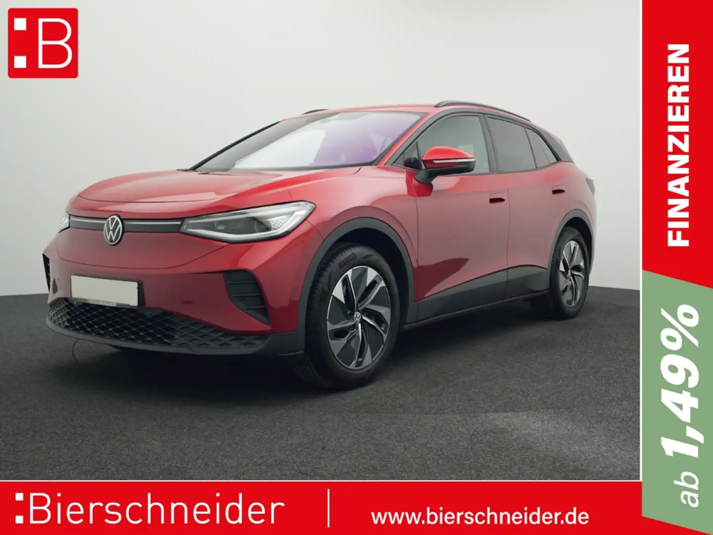 Volkswagen ID.4 Pro IQ.LIGHT NAVI HuD AHK H&K RFK Rot - 1