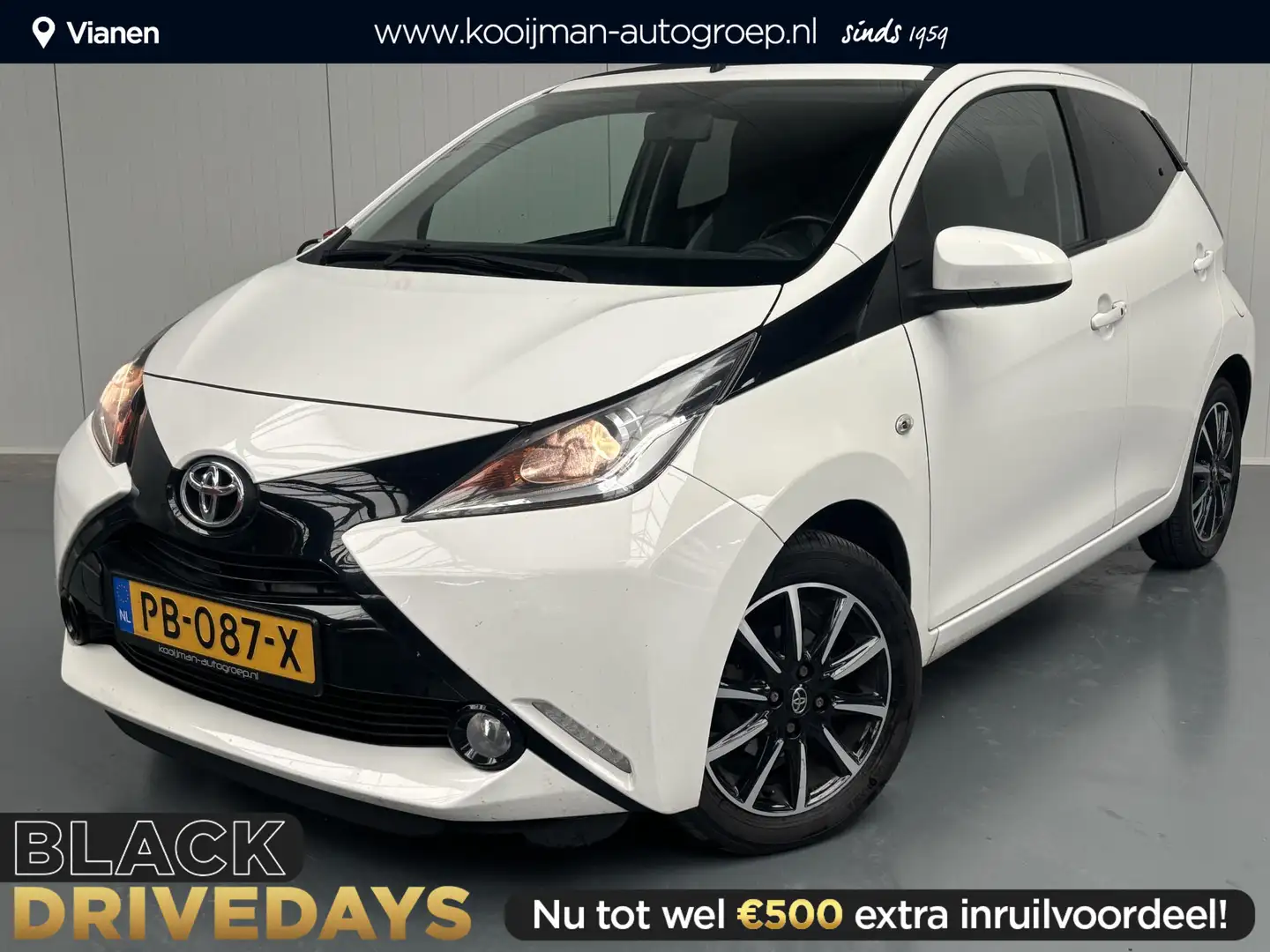 Toyota Aygo 1.0 VVT-i x-wave ELEKTRISCH VOUWDAK, SLECHTS 113.8 Wit - 1