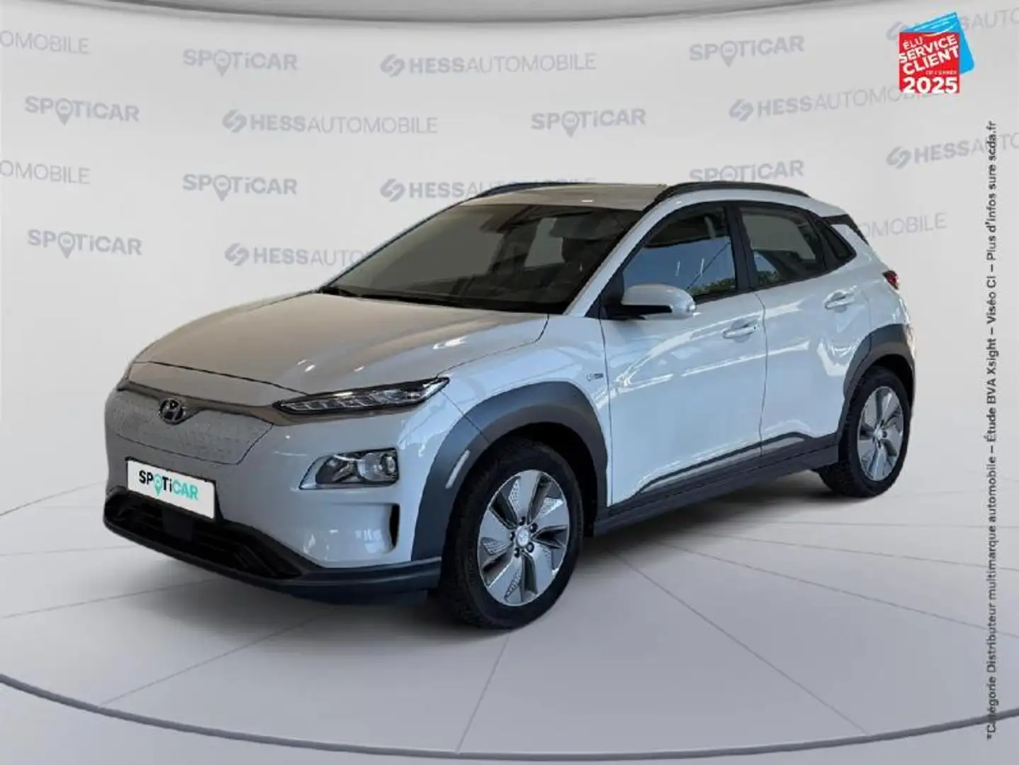 Hyundai KONA Electric 136ch Intuitive Euro6d-T EVAP 2cv Carplay Blanc - 1