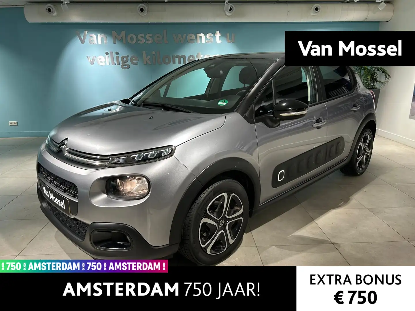 Citroen C3 1.2 PureTech S&S Feel Edition | Climate control | Gris - 1