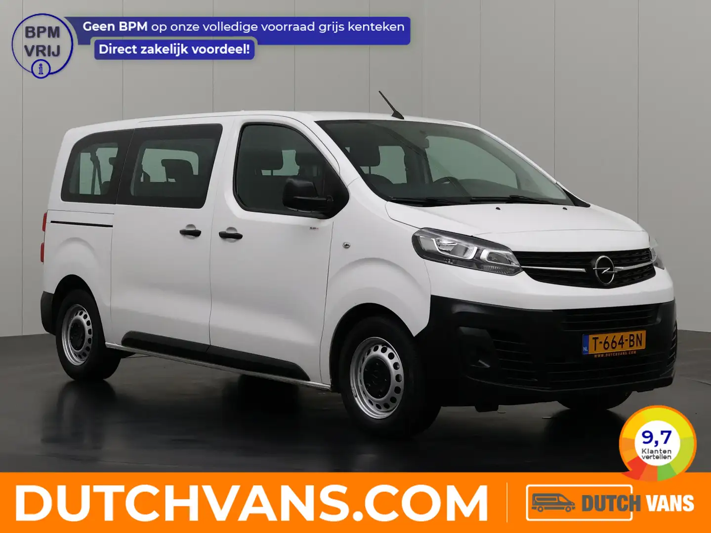 Opel Vivaro Combi 120PK XL Personenbus | 9-Persoons | € 24950, Blanc - 1