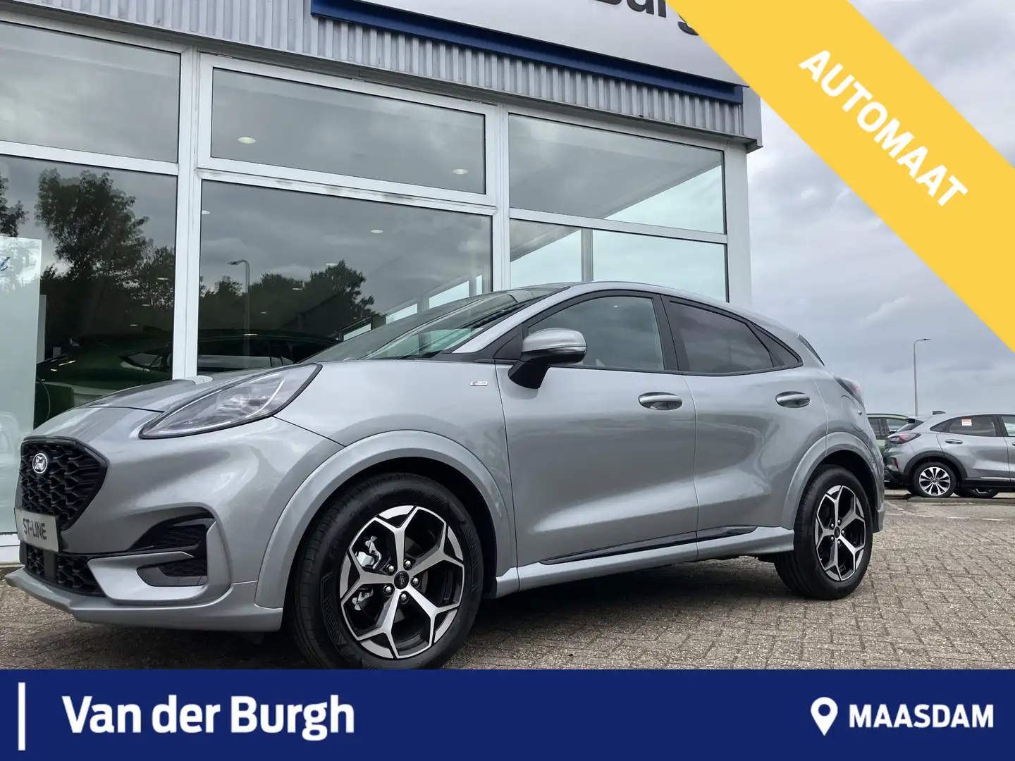 Ford Puma ST-Line 1.0 EcoBoost 125pk Hybrid PowerShift Zilver - 1