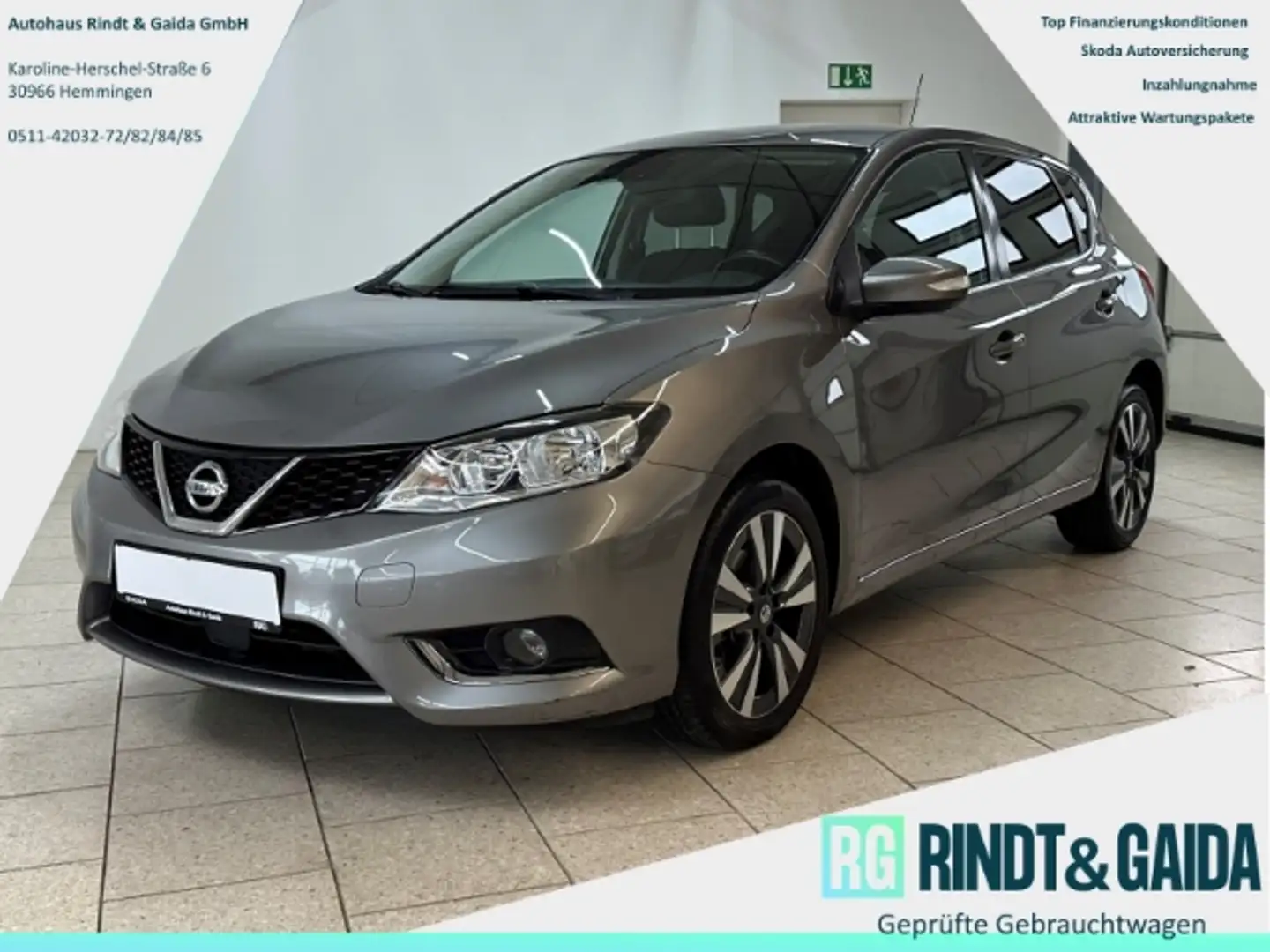 Nissan Pulsar 1.2 N-Connecta Kamera Navi SHZ MFL Grau - 1