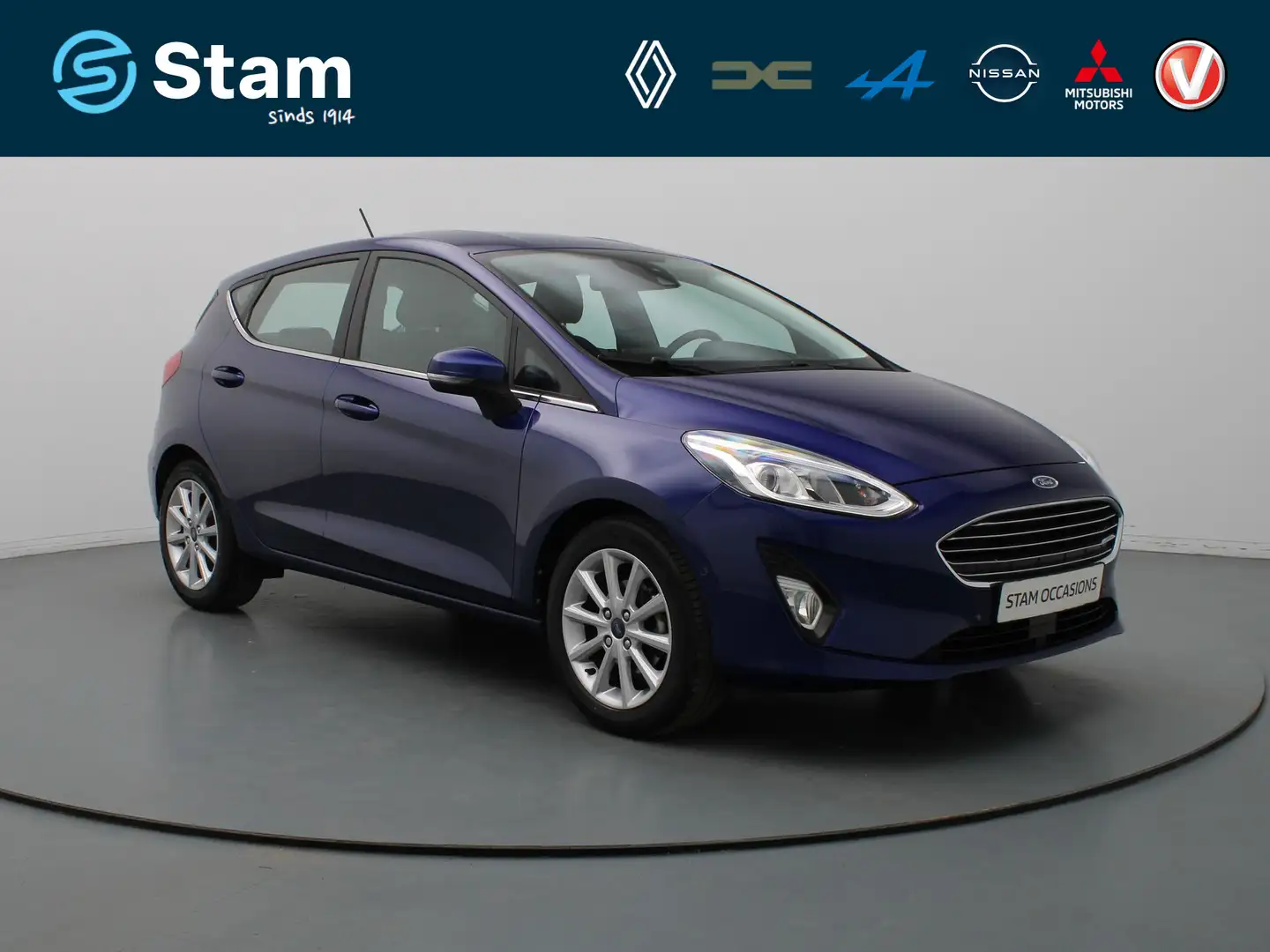 Ford Fiesta 100pk EcoBoost Titanium B&O | Camera | Adapt. Crui Blau - 1