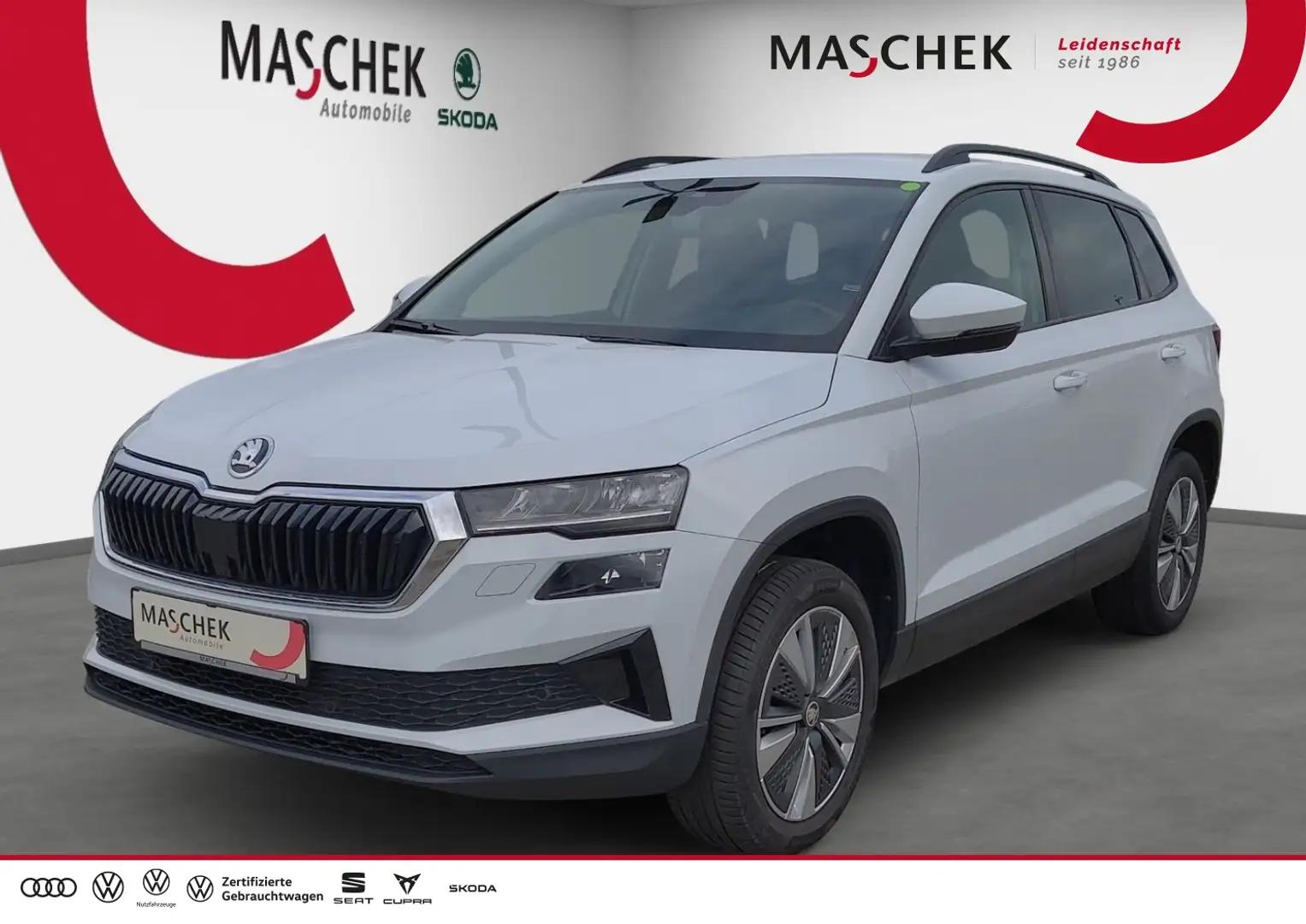 Skoda Karoq Ambition 2.0 TDI DSG RearView Navi Standh. ACC Car Blanc - 1