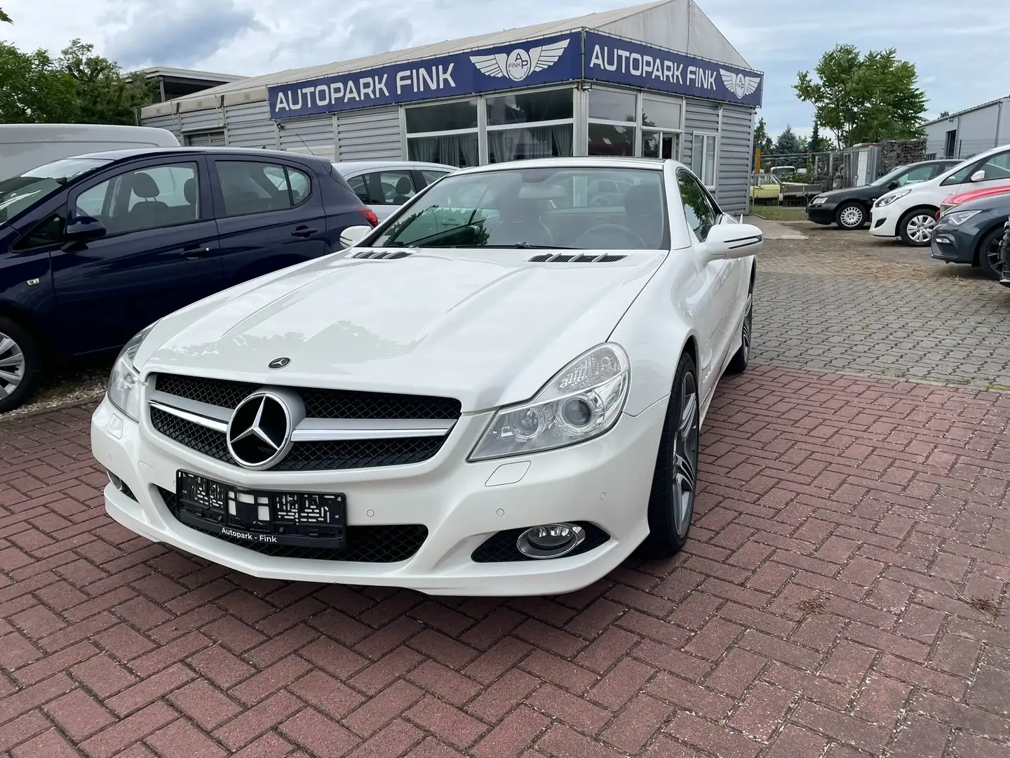 Mercedes-Benz SL 350 SL 350 Scheckheft aus 3.Hand orig.Km Blanc - 1