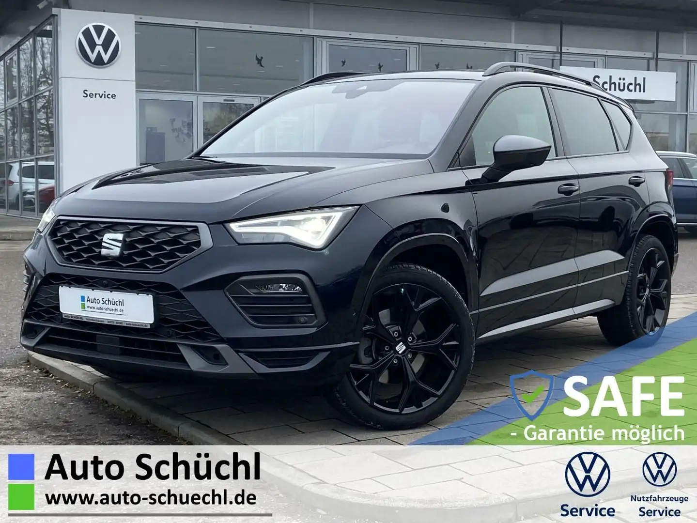SEAT Ateca 2.0 TSI DSG 4-DRIVE FR-Line AHK+PANO+SAFE- Schwarz - 1
