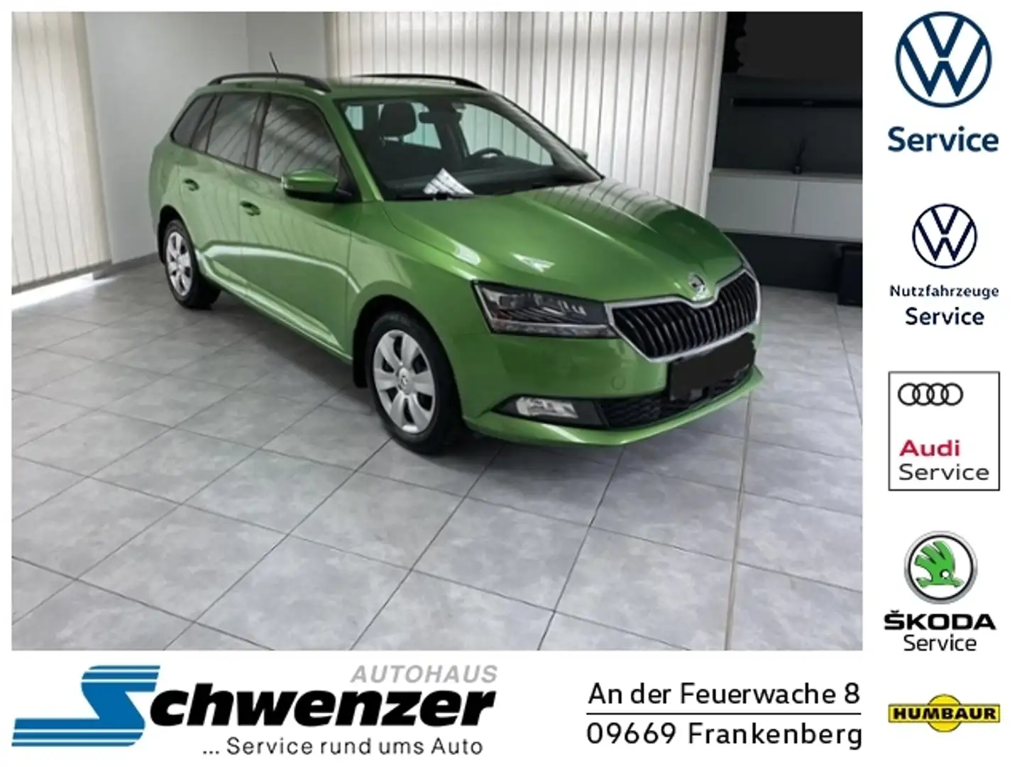 Skoda Fabia Combi Style LED SHZ PDC RFK GRA NSW KLIMA ALU Zelená - 1