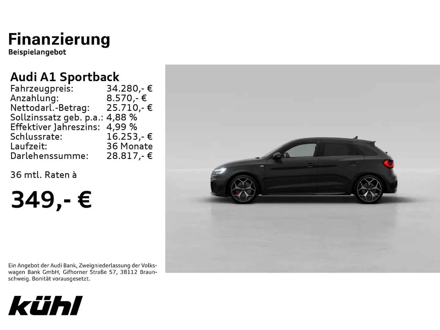 Audi A1 40 TFSI S line 18' Kamera Optik sch Noir - 2