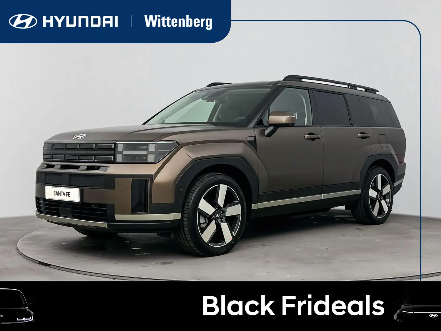 Hyundai SANTA FE 1.6 T-GDI HEV Premium Sky 7p. | €1000 WEGRIJBONUS Brun - 1